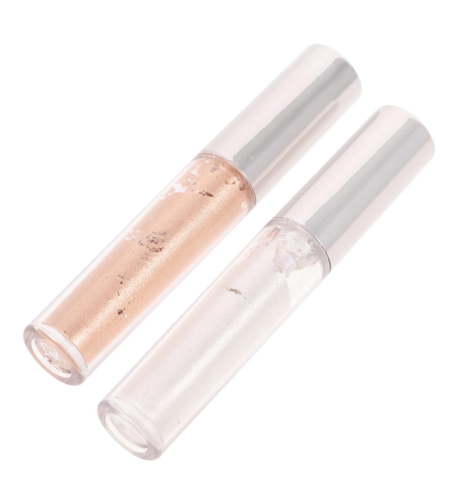 Outanaya 2pcs Liquid Eyeshadow Long Lasting Eyeshadow Melt Cosmetics White Eyeshadow Makeup Tools Highlighter - Buy Online on GoSupps.com