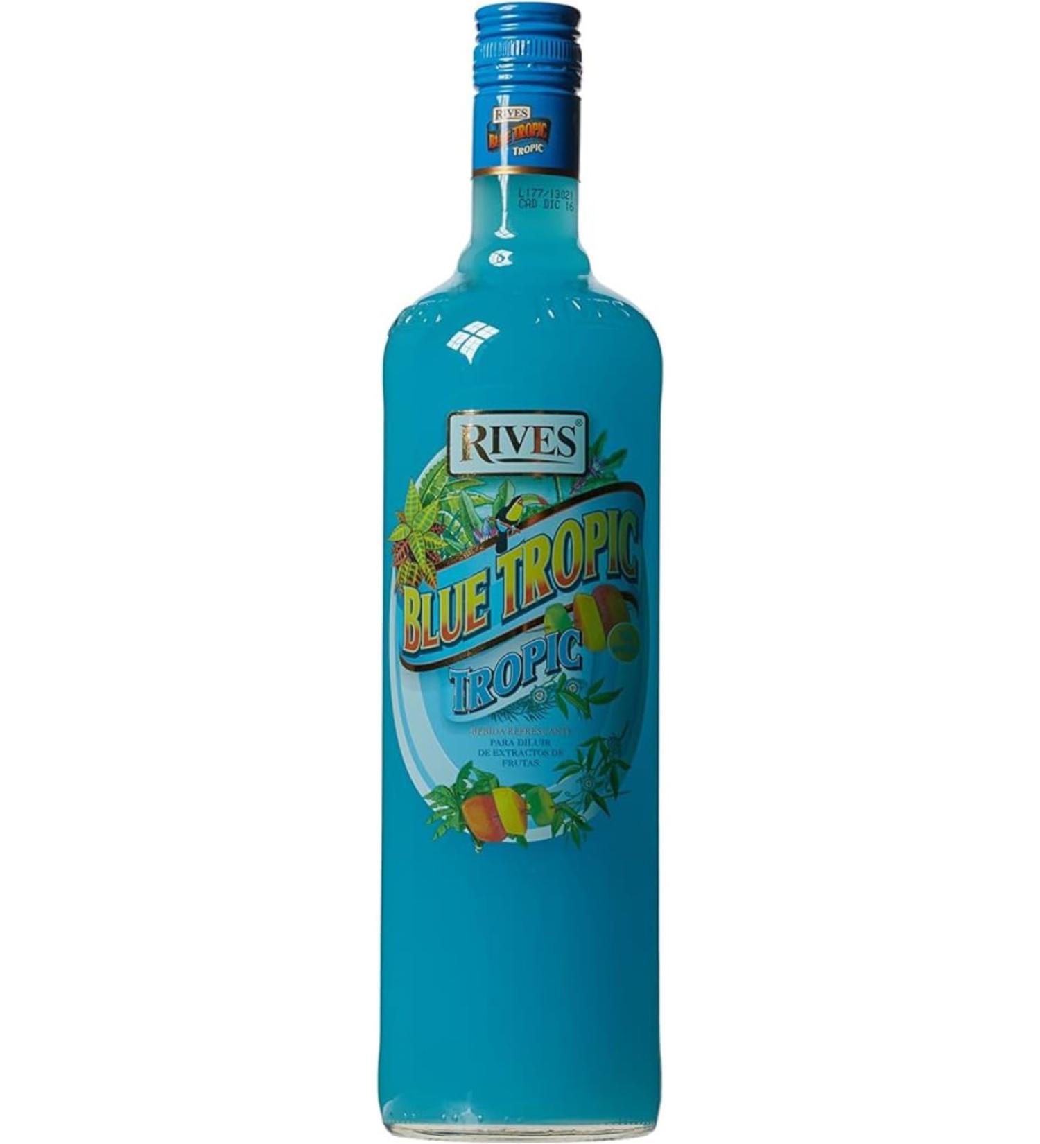 Rives Licor concentrado Blue Tropic sin Alcohol 1 litro