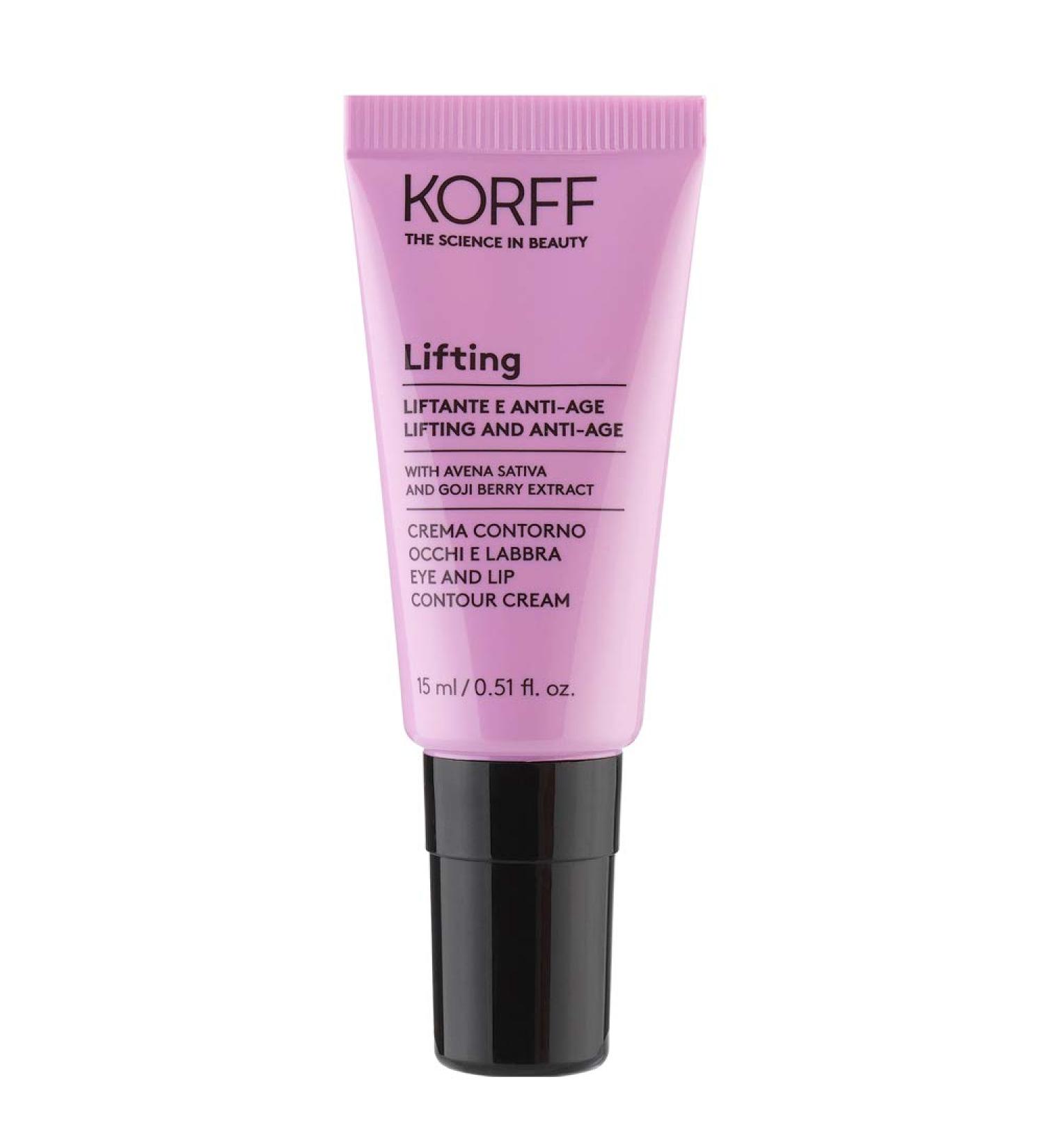 KORFF Contour Eye and Lips Texture Cream-Gel Anti-Age Lifting Moisturizing and Brightening Effect 15 ml - Buy Online on GoSupps.com