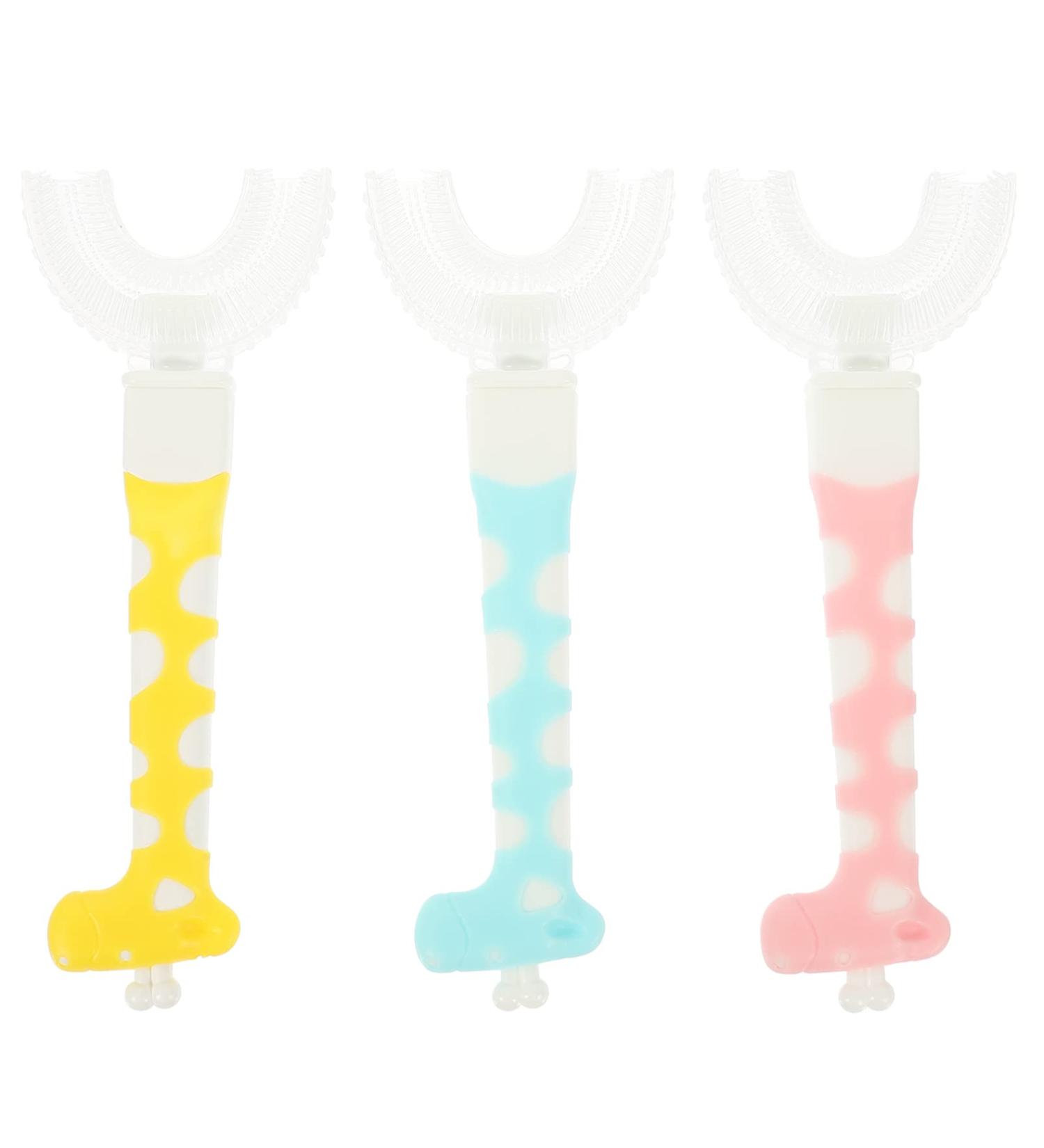 Lalafina 3ST Children's Training Toothbrush - Soft Manual Oral Care for Kids | Food-Grade ABS Teeth Cleaning - Buy Online on GoSupps.com