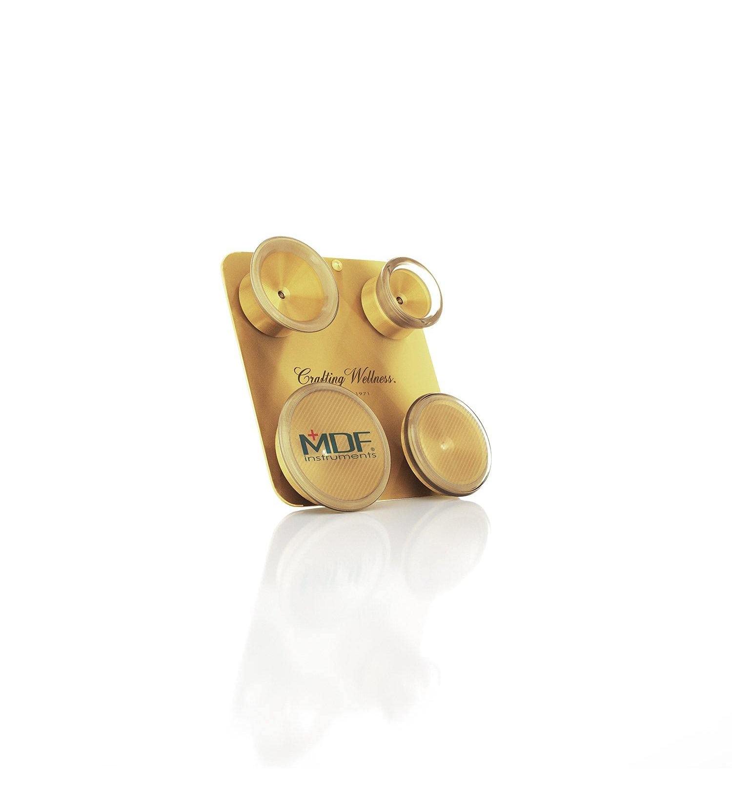 MDF Instruments Pediatric and Neonatal Attachments with Clip - for MDF Instruments ProCardial Titanium Stethoscope - Gold