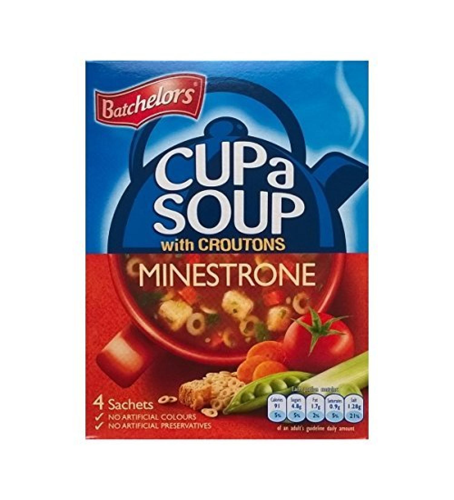 Batchelors Batchelors Minestrone Soup Cup with Croutons - 12 x 94g