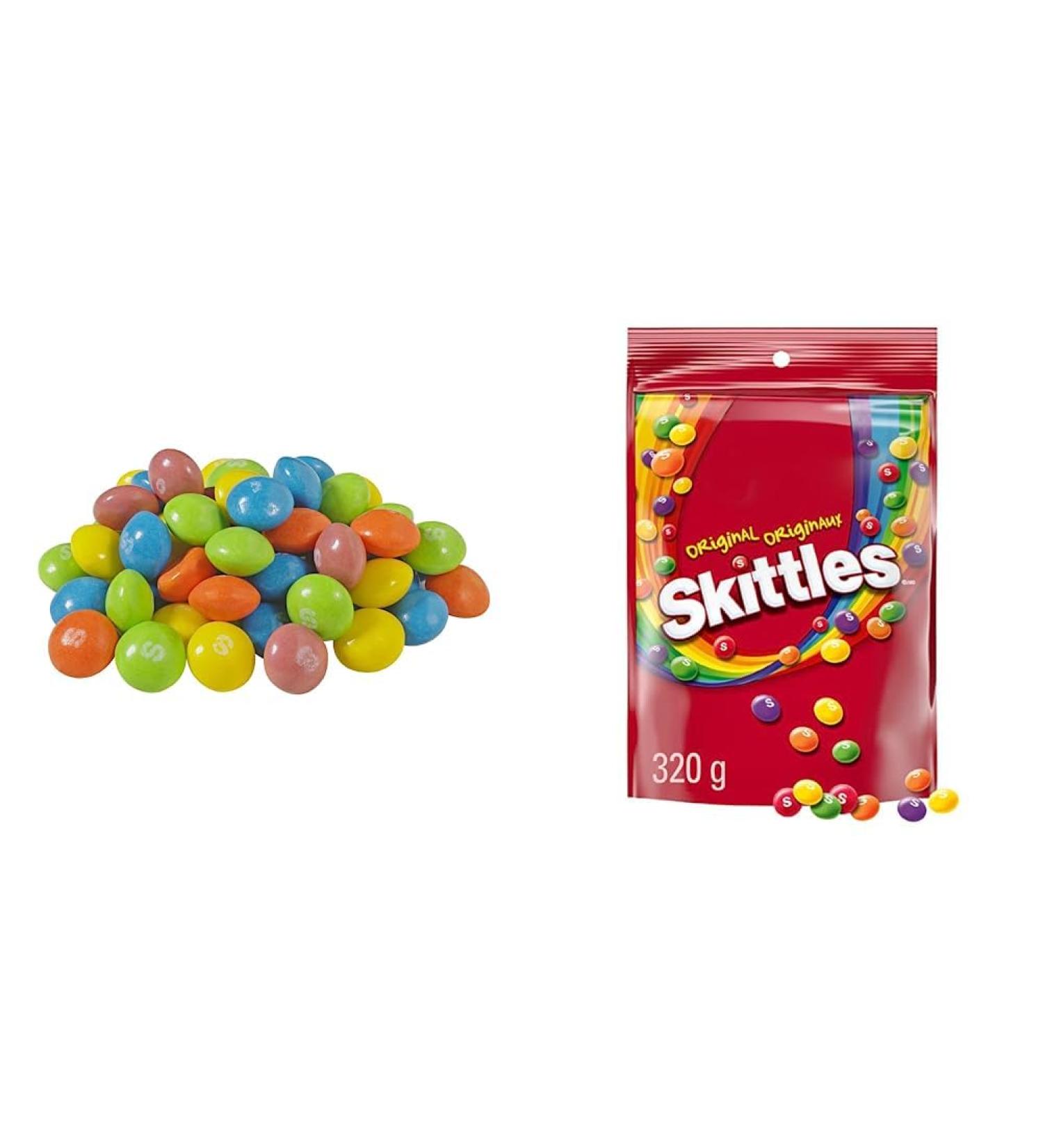 Skittles Tropical Bulk Box 11.34 Kilograms & Original Chewy Candy Bowl Size Bag 1 Pack 320g Per Pack Bulk Box + Candy Bowl Size Bag - Buy Online on GoSupps.com