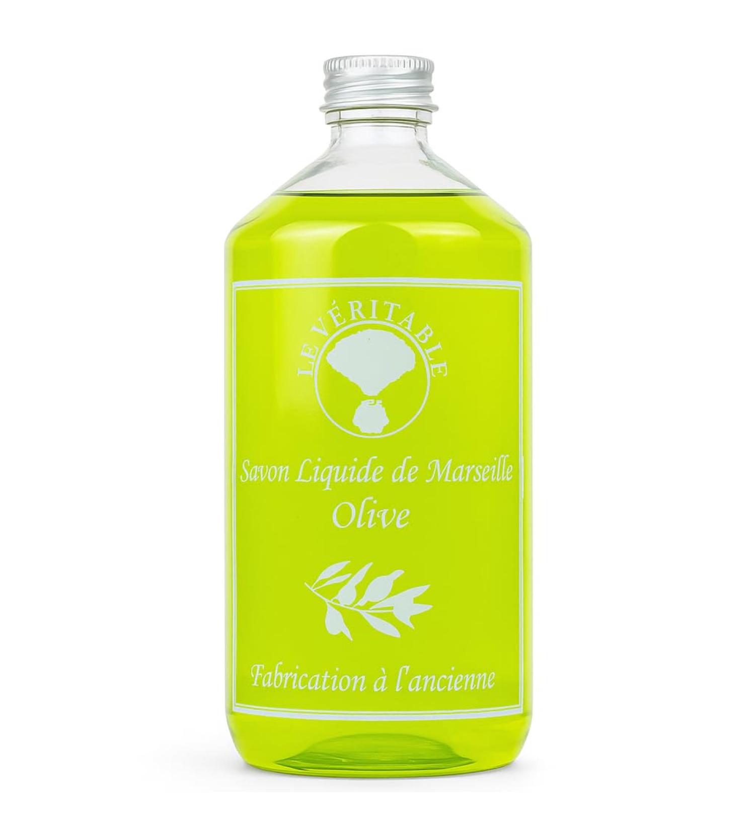  LE V RITABLE Le V ritable - Marseille Liquid Soap with Olive Oil - 1 Liter - Family Size - Natural Handmade & Vegan - For Hands and Body - Paraben-Free Sulfate-Free - Sensitive Skin - Made in France - Buy Online on GoSupps.com