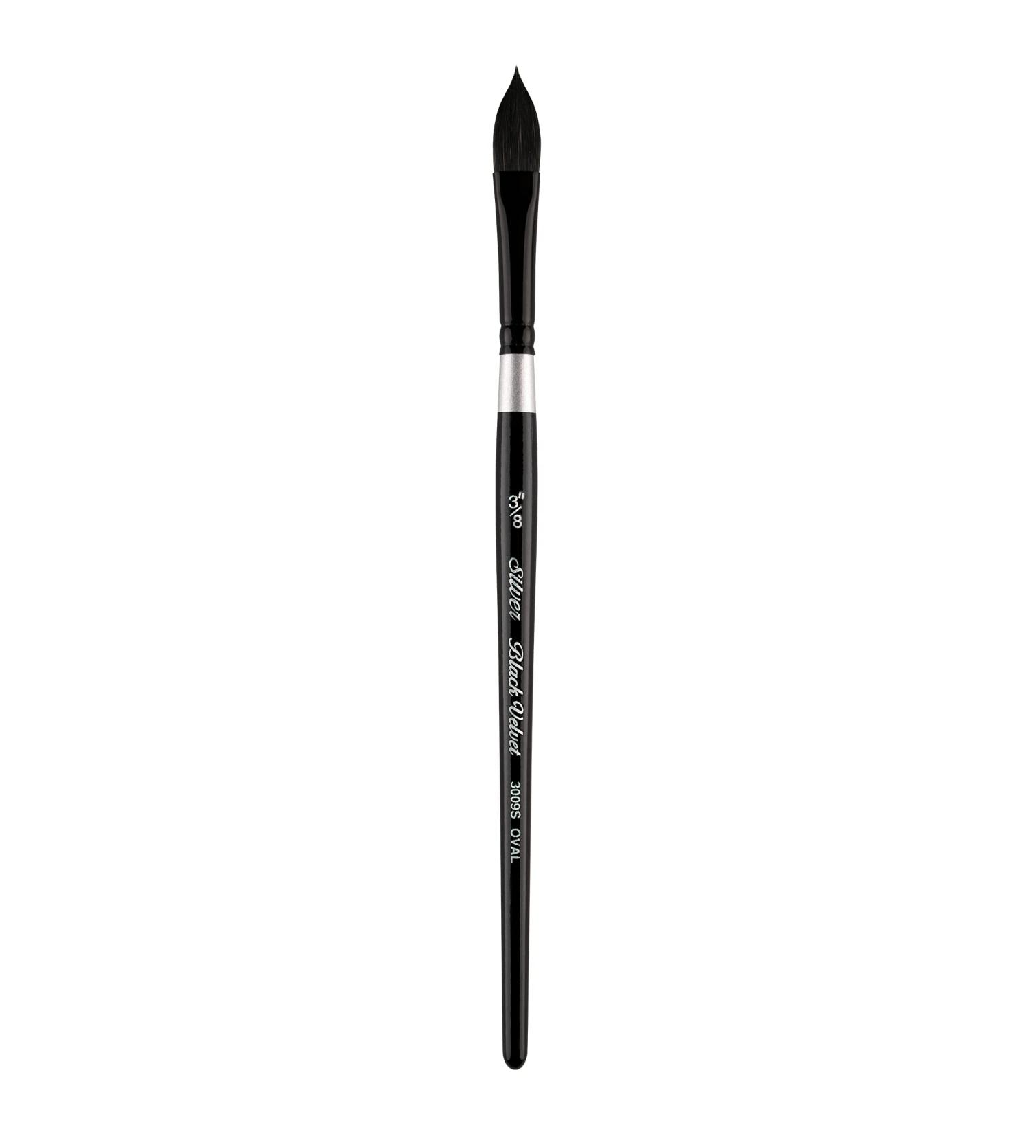 Silver Black Velvet Watercolor Paint Brush - 3/8 Inch Short Handle - Buy Online on GoSupps.com