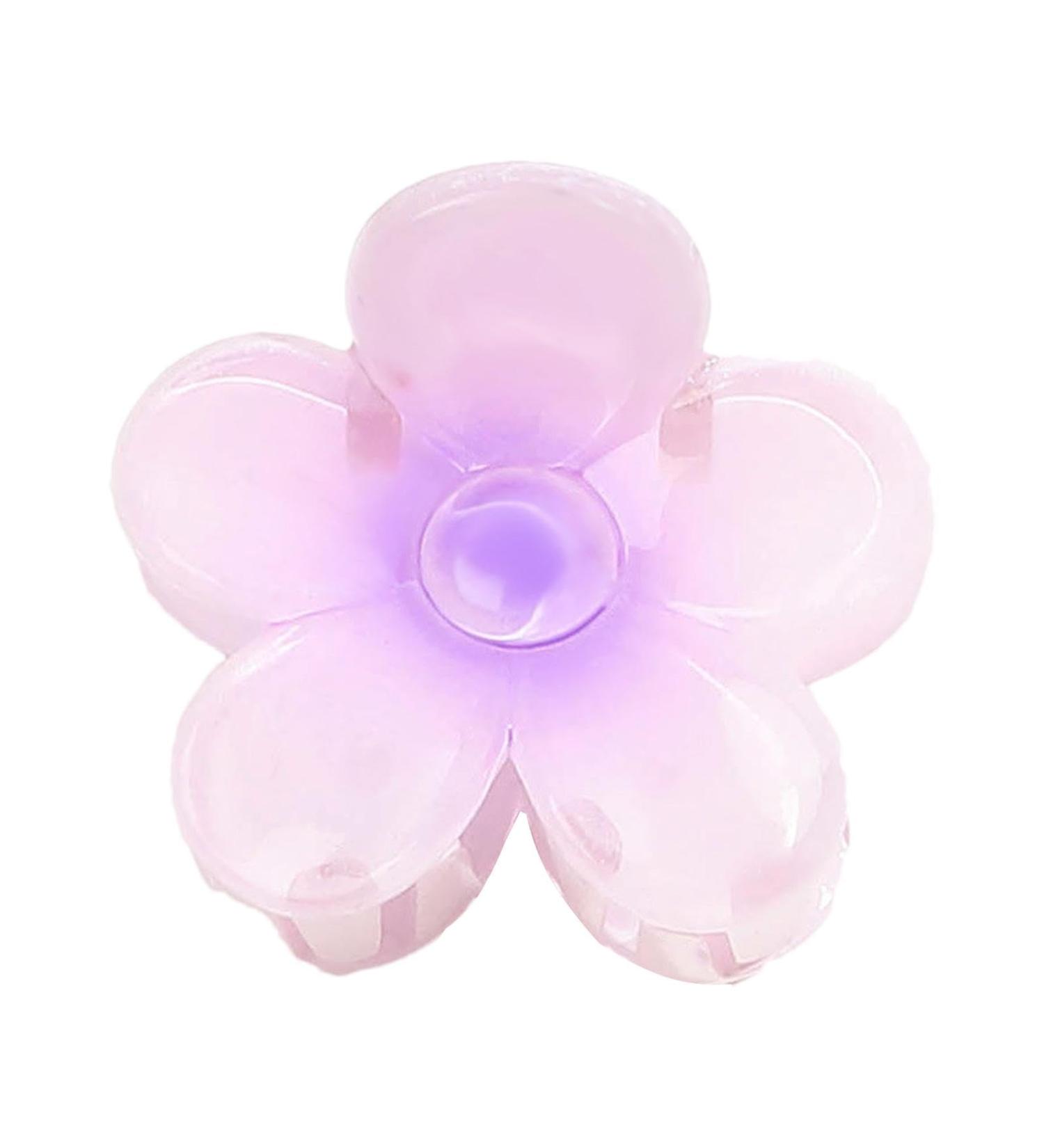 Flower Clips - Hawaiian Flower Cute Hair Clip Strong Hold Hair Clips Flower Hair Accessories For Women & Girls For Thick & Thin Hair Gradient light purple - Buy Online on GoSupps.com
