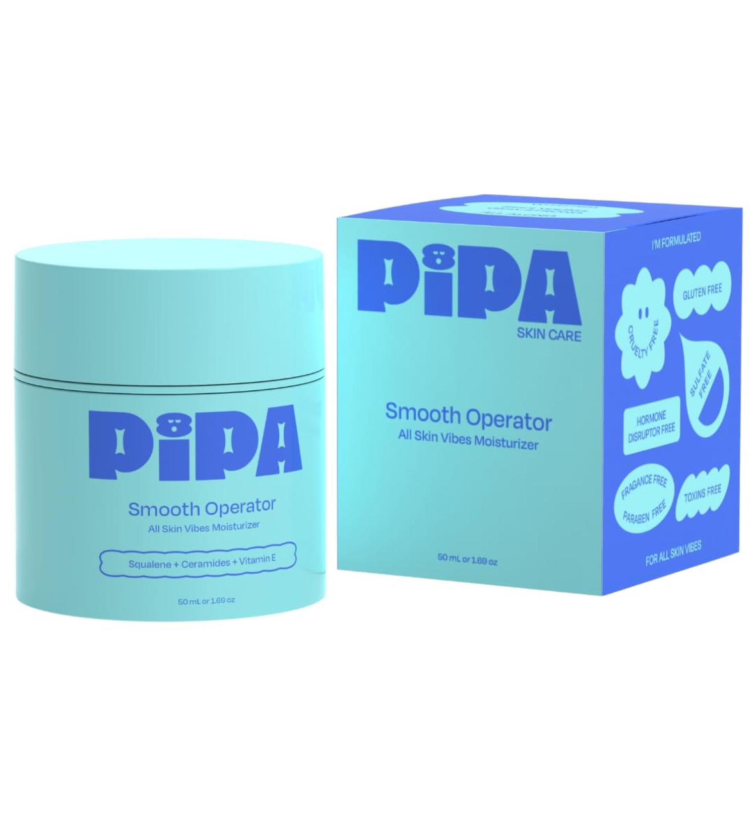 Pipa Skincare Smooth Operator Kids Face Moisturizer 1.7 oz | Clean Non-Toxic Hypoallergenic Fragrance-Free Lotion | Multi-Vitamin Ceramides Cream | Gentle Skin Care Birthday Gift for Tweens Step 3: Moisturizer - Buy Online on GoSupps.com