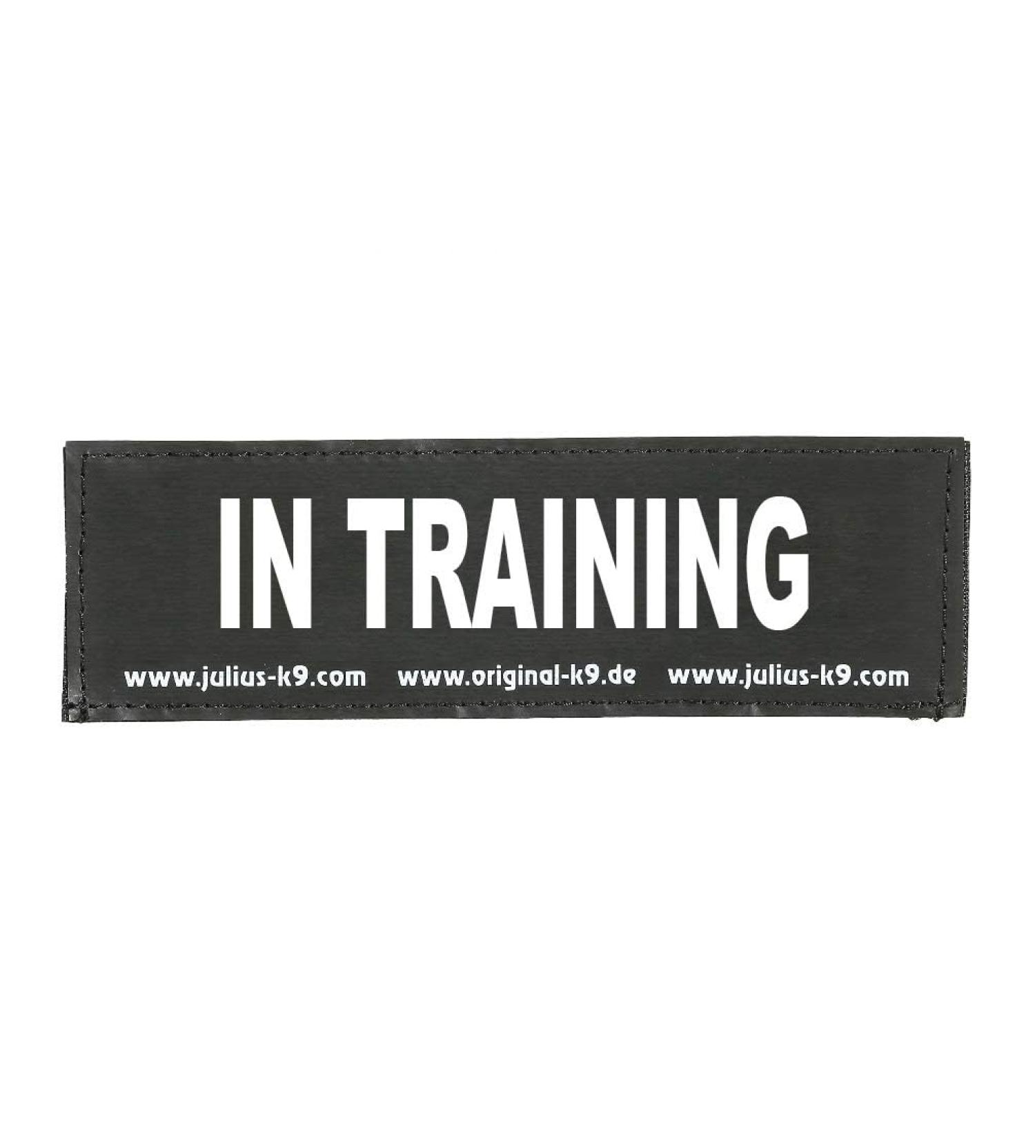 Large Black IN TRAINING Interchangeable Patches - 1 Pair for Dog Vests - Buy Online on GoSupps.com