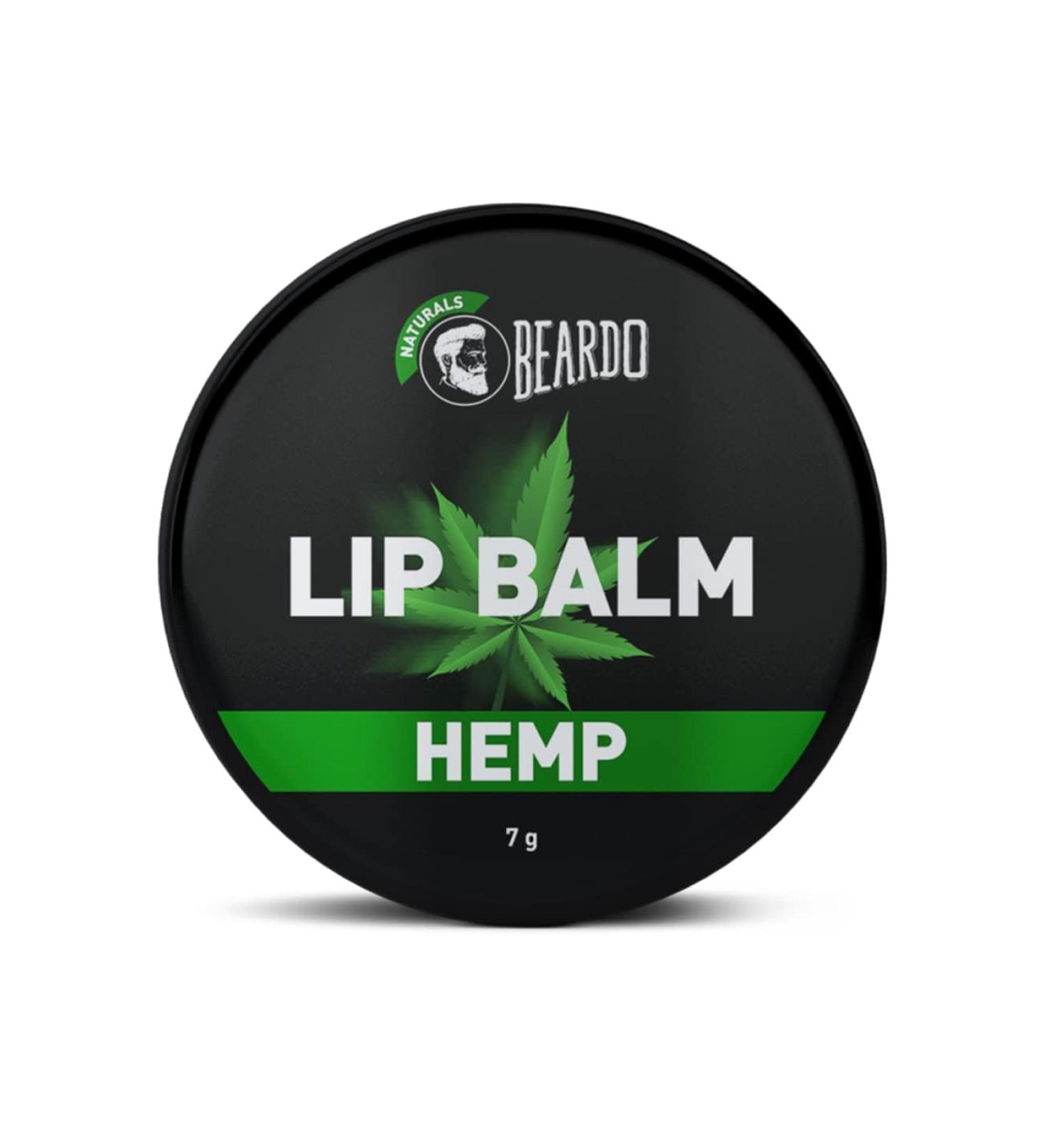 Hemp Non Tinted Lip Balm for Men - Repair & Protect Dry Cracked Lips | 7g Natural Lip Mask with Hemp Seeds - Buy Online on GoSupps.com