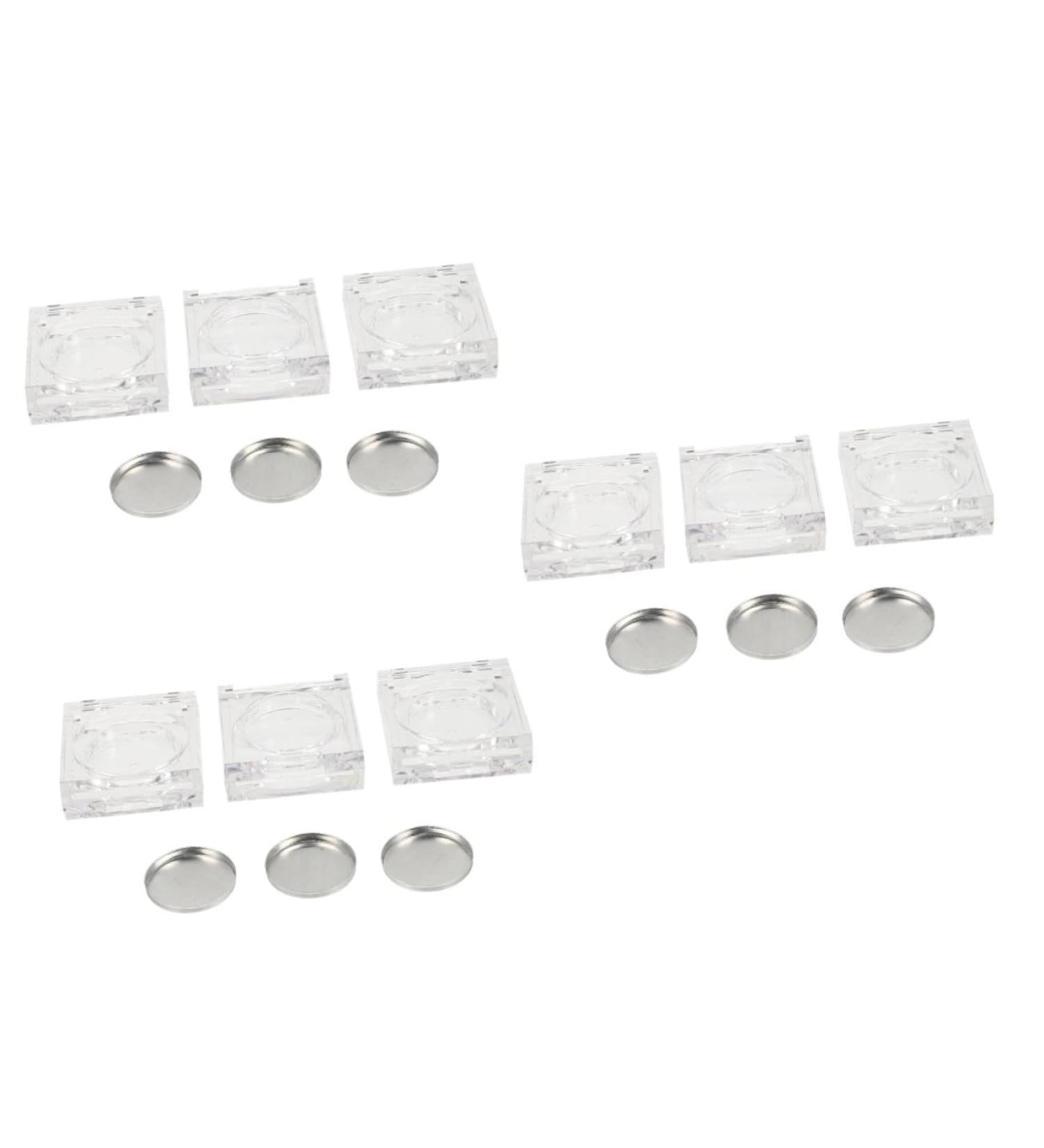Ipetboom Makeup Eyeshadow 18 Pcs Eye Shadow Box Eyeshadow Plastic Trays Cosmetics Mini Eye Shadow Case up Filling Travel 4.2x1.5cmx3pcs As Shownx3pcs - Buy Online on GoSupps.com