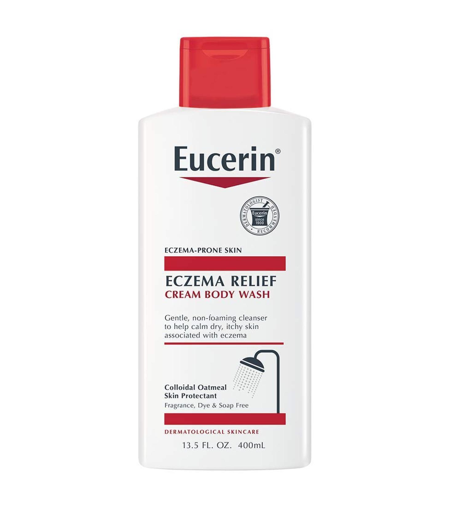 Eucerin Eczema Relief Cream Body Wash 13.5 fl oz | Soothing Cleansing for Dry, Itchy Skin - Buy Online on GoSupps.com