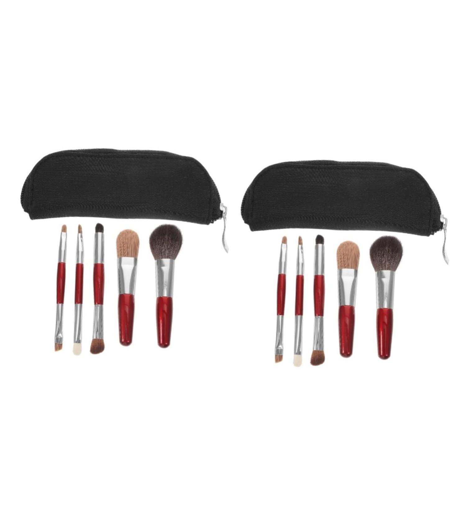FOMIYES 2 Sets Makeup Brush with Bag Makeup Brush for Women Girl Makeup Brush Makeup Beauty Supply Applicator Lip Brush Girls Suit Makeup Tool Cosmetic Powder Travel Aluminum Tube - Buy Online on GoSupps.com