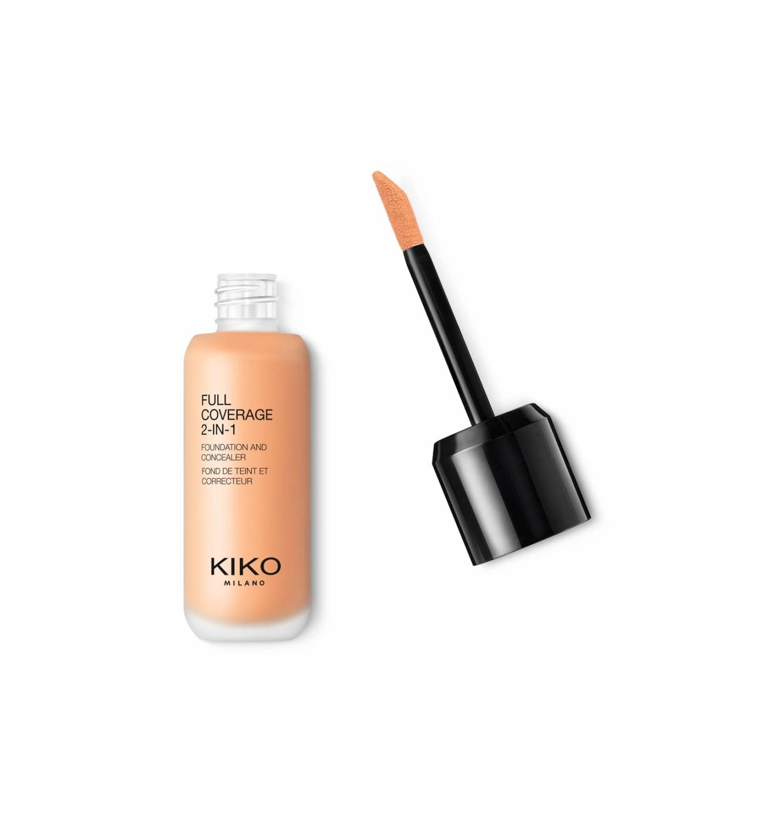 KIKO Milano Full Coverage 2-In-1 Foundation & Concealer 08 - Warm Beige 40 | Superior Coverage Formula - Buy Online on GoSupps.com