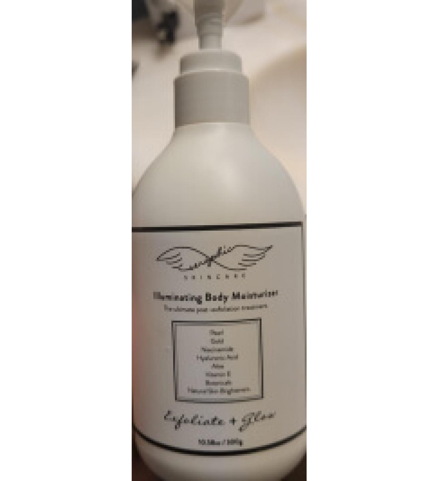 SERAPHIC SKINCARE Illuminating Body Moisturizer  Ultimate Post-Exfoliation Treatment  Hydrate With Pearl  Gold  Hyaluronic Acid  Aloe  Vitamin E  Cruelty-Free  10.58oz/300g