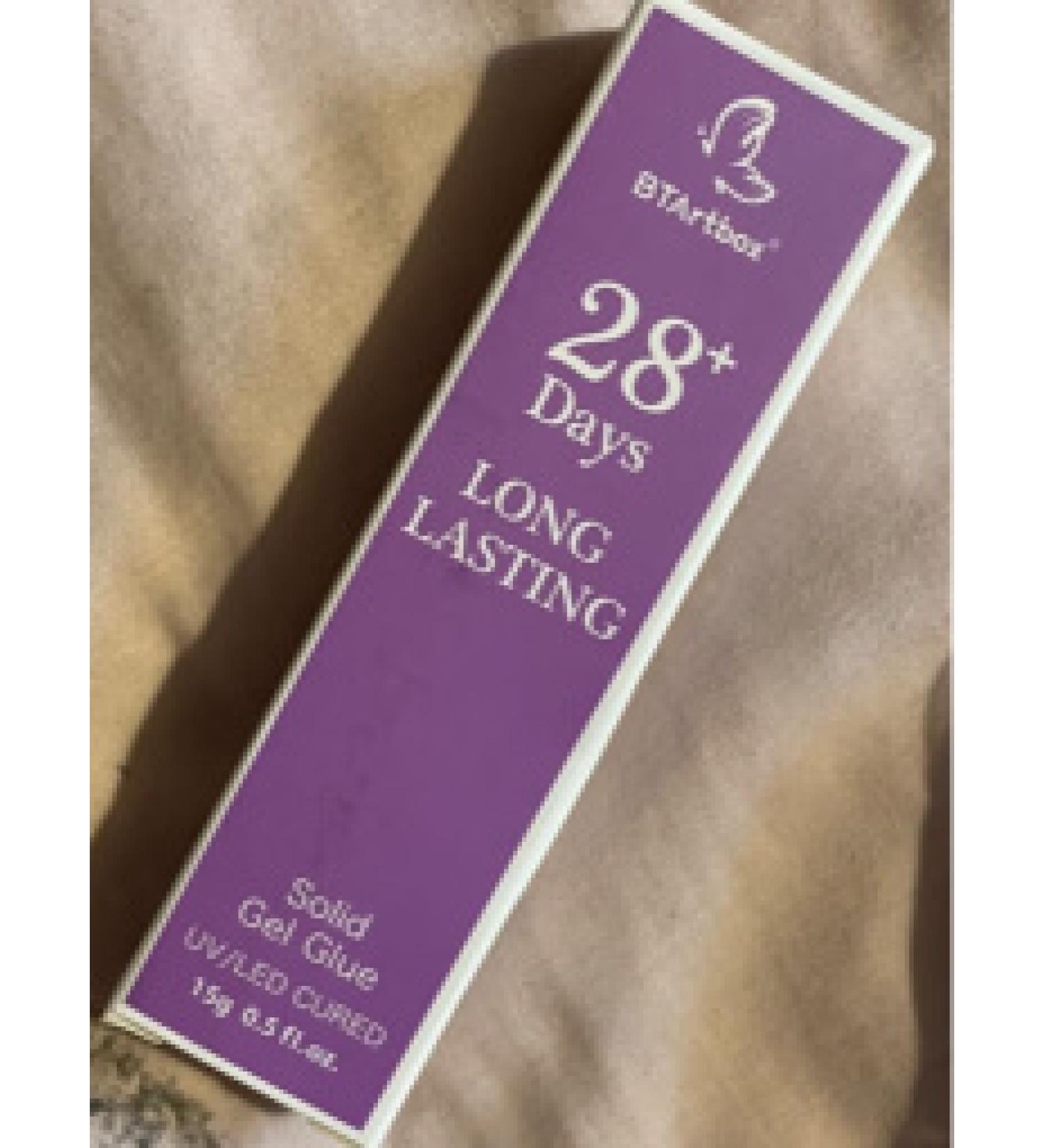 Solid Nail Gel Glue 20g BTArtbox Gel Nail Glue For Acrylic Nails Upgrade 3 in 1 UV Nail Glue for Fake Nails Cured Needed Super Strong Gel Glue Easy to Use and 28 Days+ Long Last Z - Solid Nail Gel