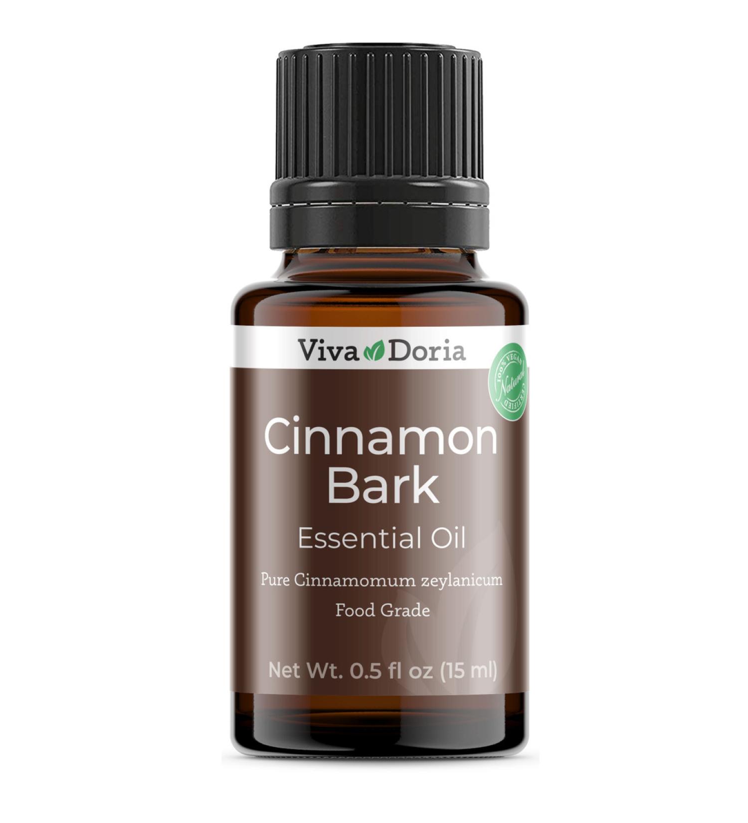 Pure Cinnamon Bark Essential Oil Food Grade - 0.5 Fl Oz