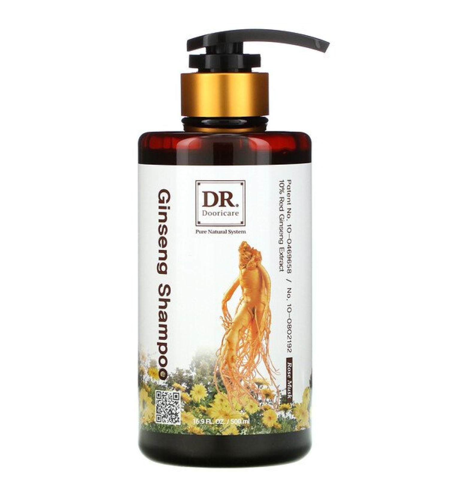 Doori Cosmetics Daeng Gi Meo Ri Dr. Ginseng Shampoo Rose Musk 16.9 fl oz (500 ml)