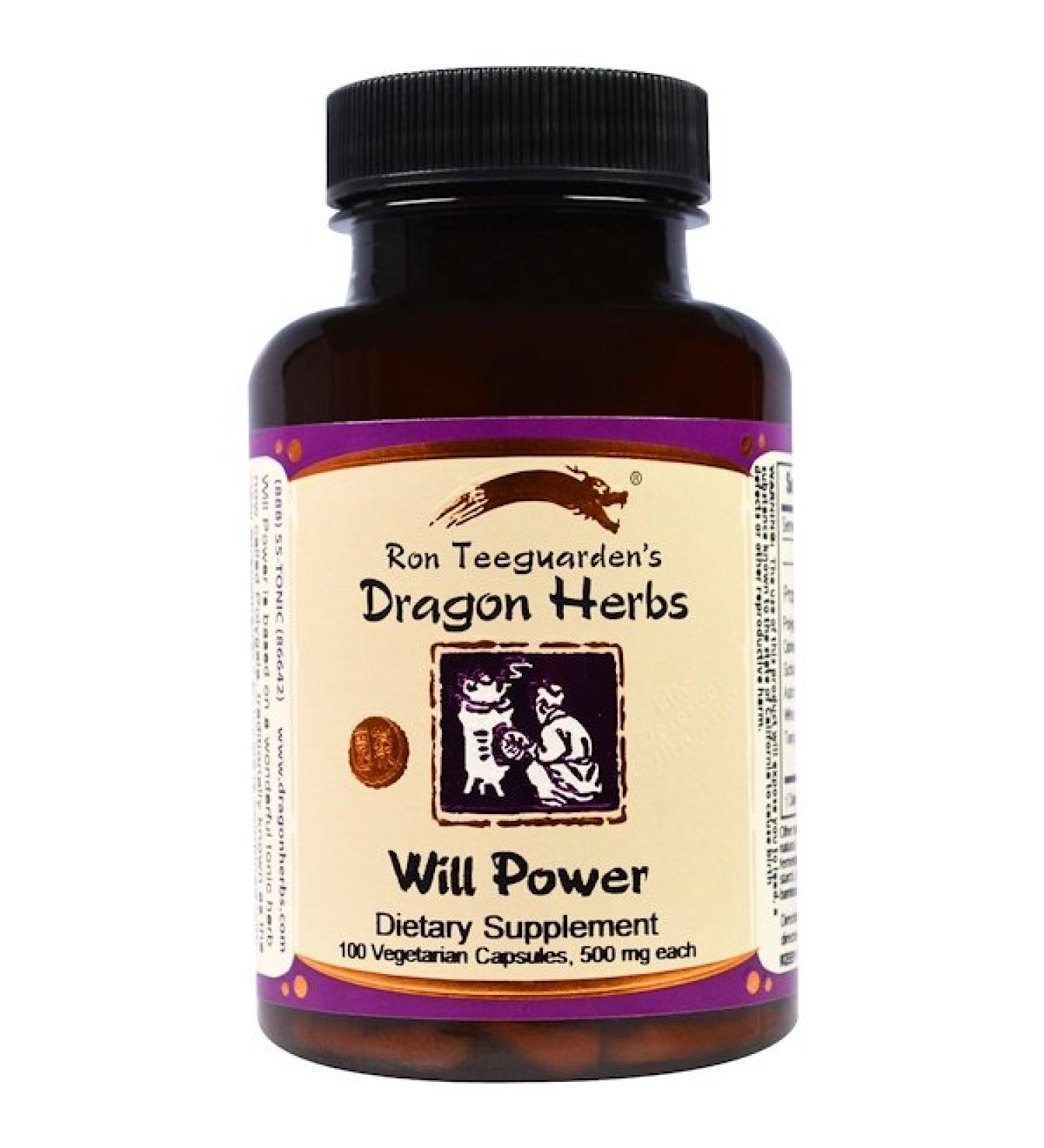 Dragon Herbs Will Power 500 mg 100 Veggie Caps