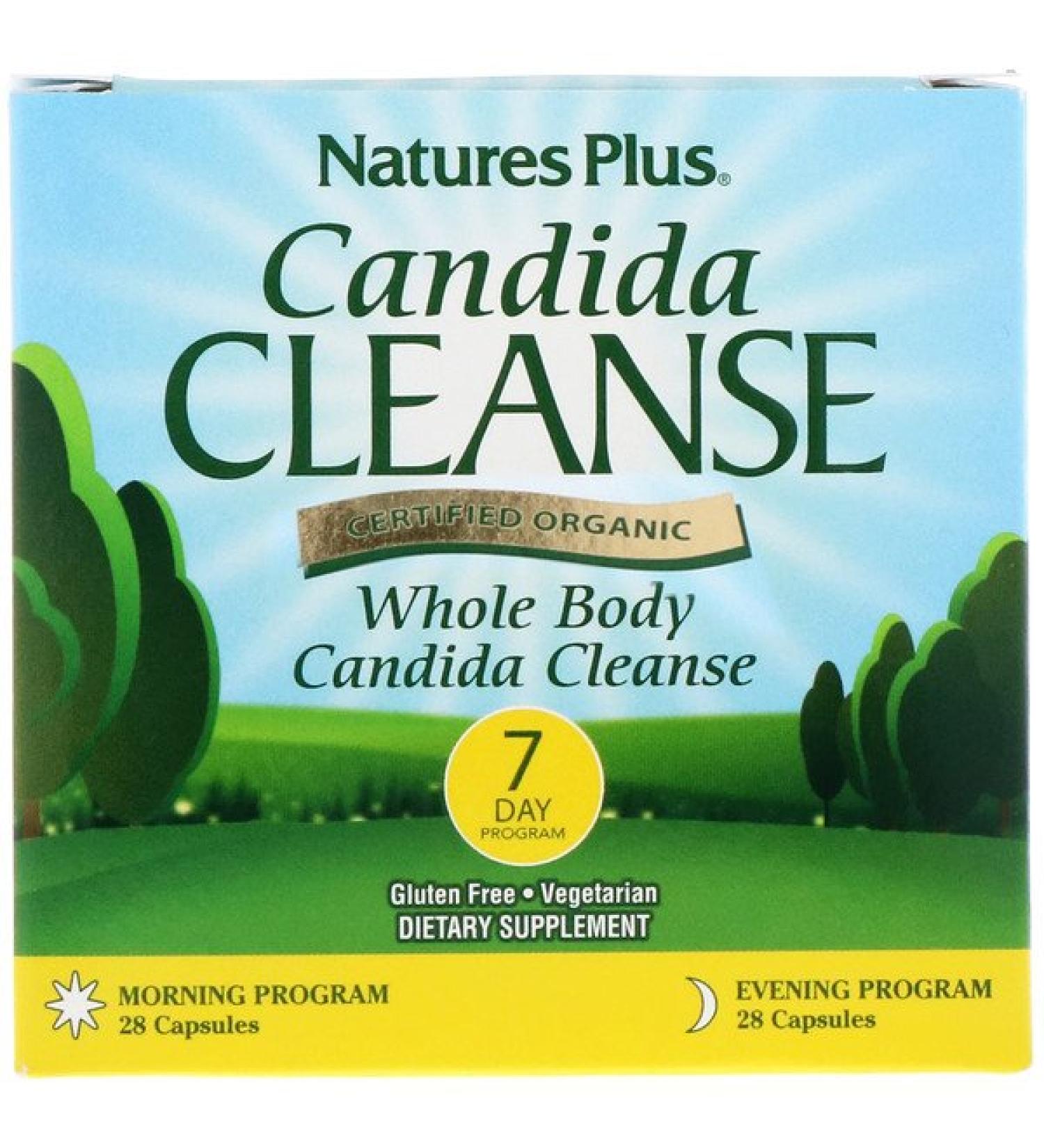 Nature's Plus Candida Cleanse 7 Day Program 2 Bottles 28 Capsules Each