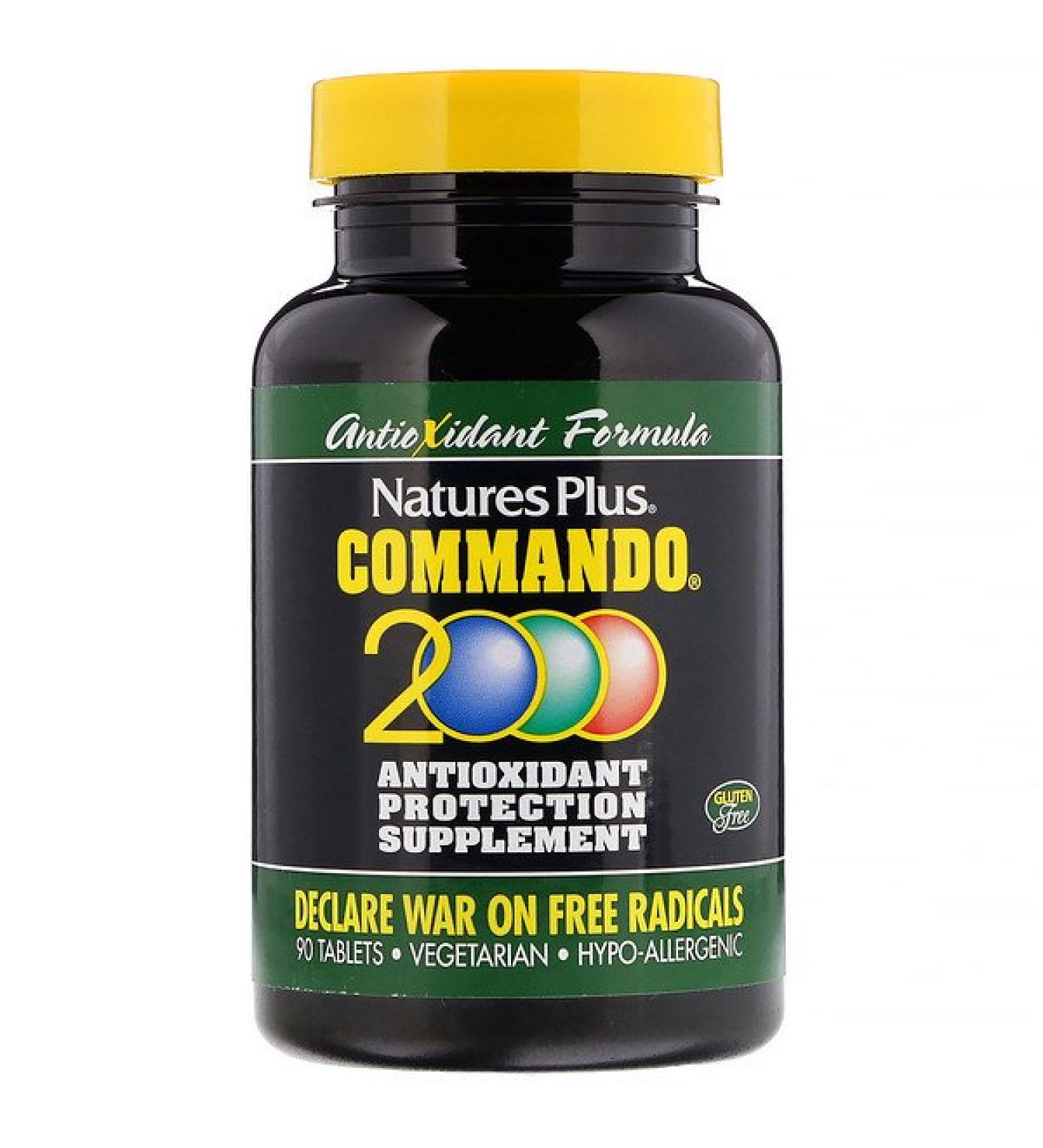 Nature's Plus Commando 2000 Antioxidant Protection 90 Tablets