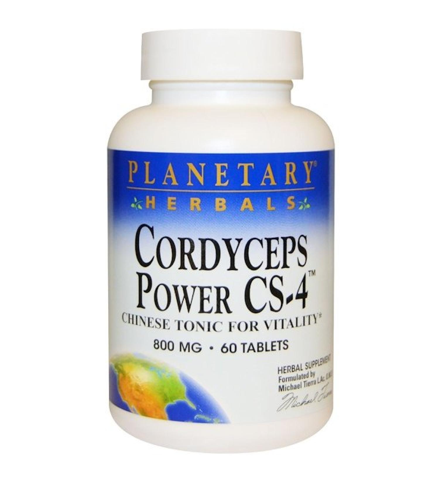 Planetary Herbals Cordyceps Power CS-4 800 mg 60 Tablets