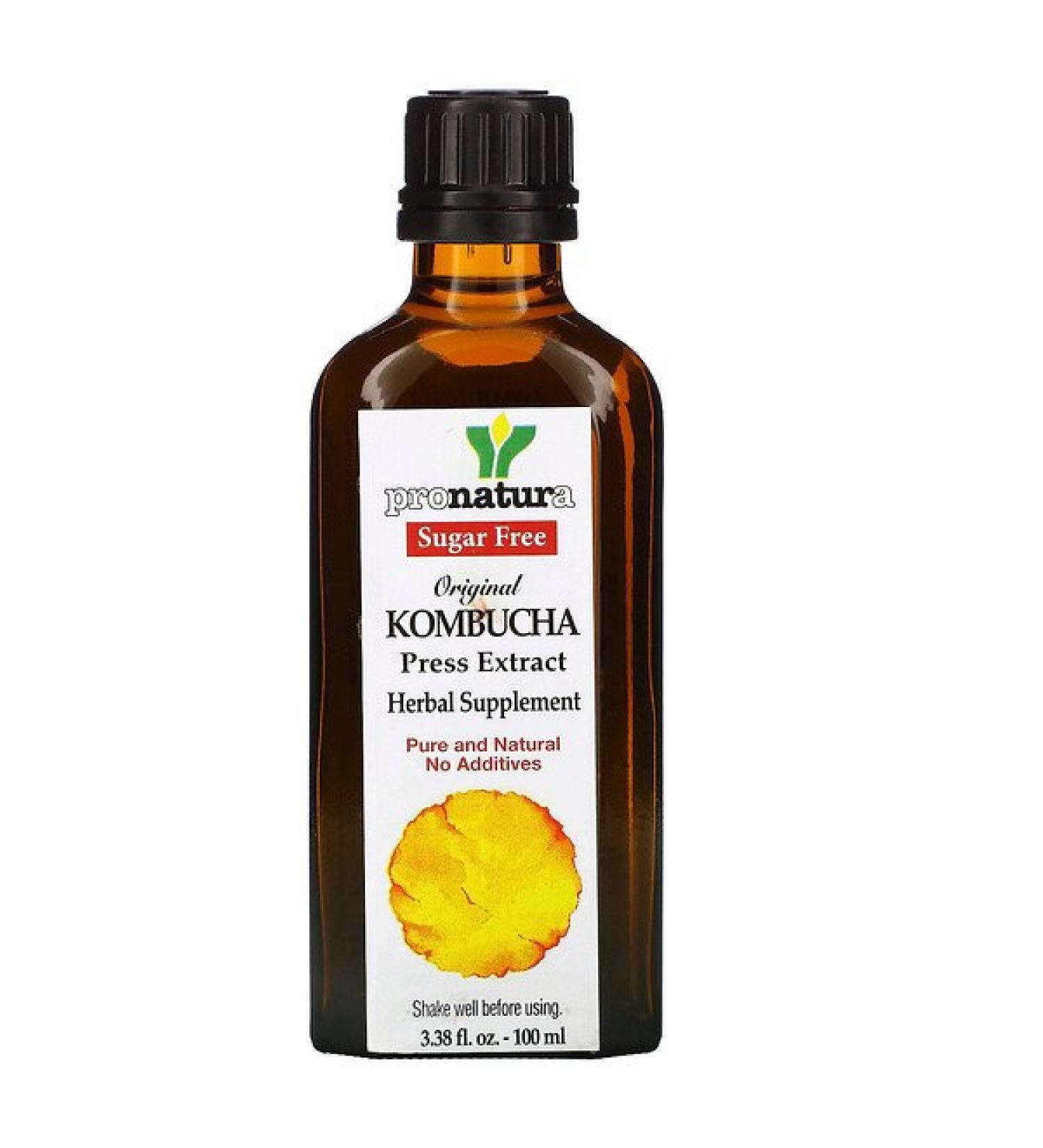 Pronatura Original Kombucha Press Extract Sugar Free 3.38 fl oz (100 ml)