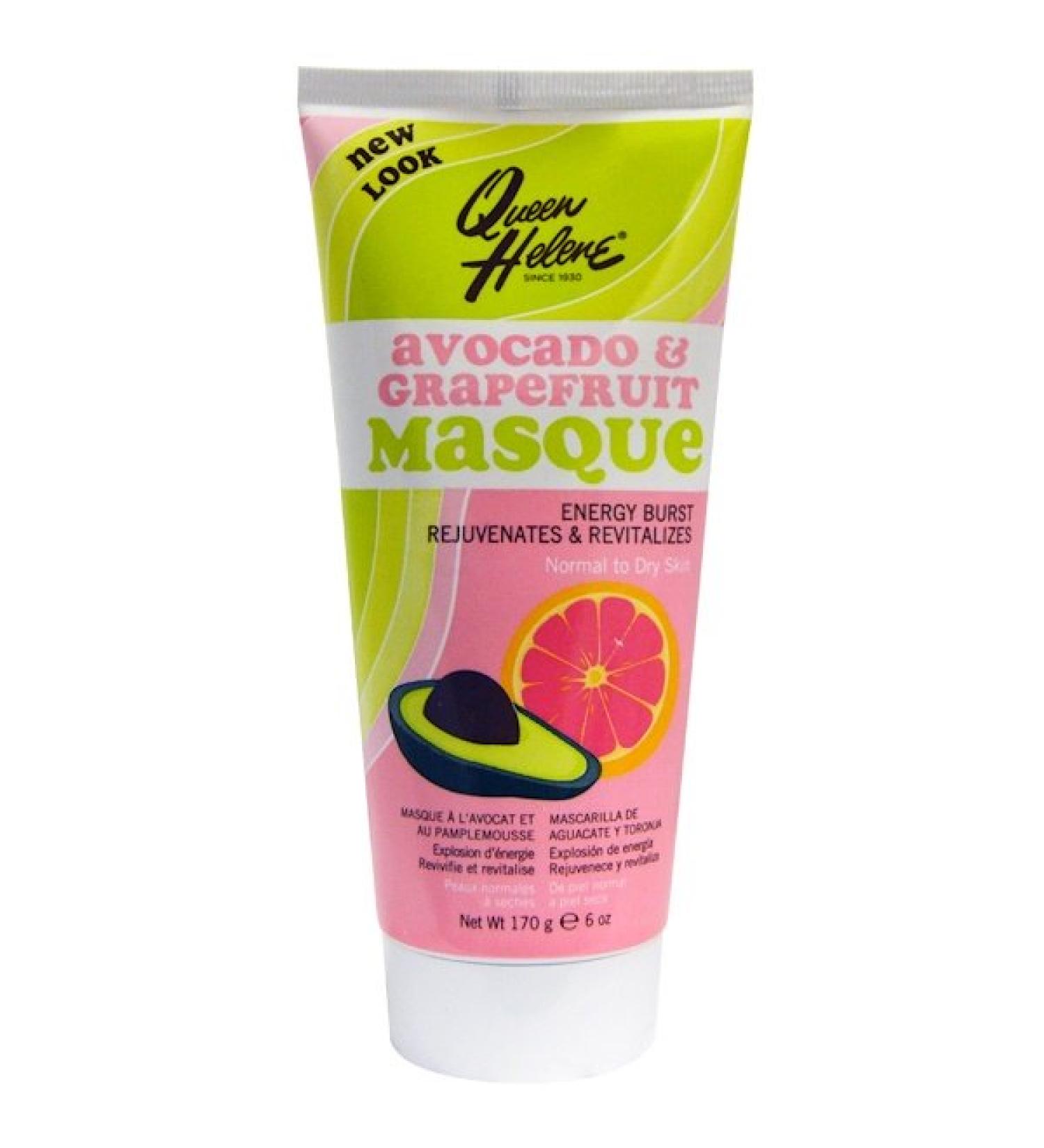 Queen Helene Avocado & Grapefruit Masque Energy Burst Normal to Dry Skin 6 oz (170 g)