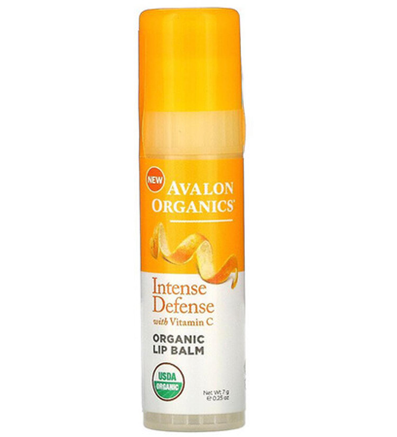 Avalon Organics Intense Defense Vitamin C Lip Balm 0.25 oz â€“ Nourishing Hydration - Buy Online on GoSupps.com