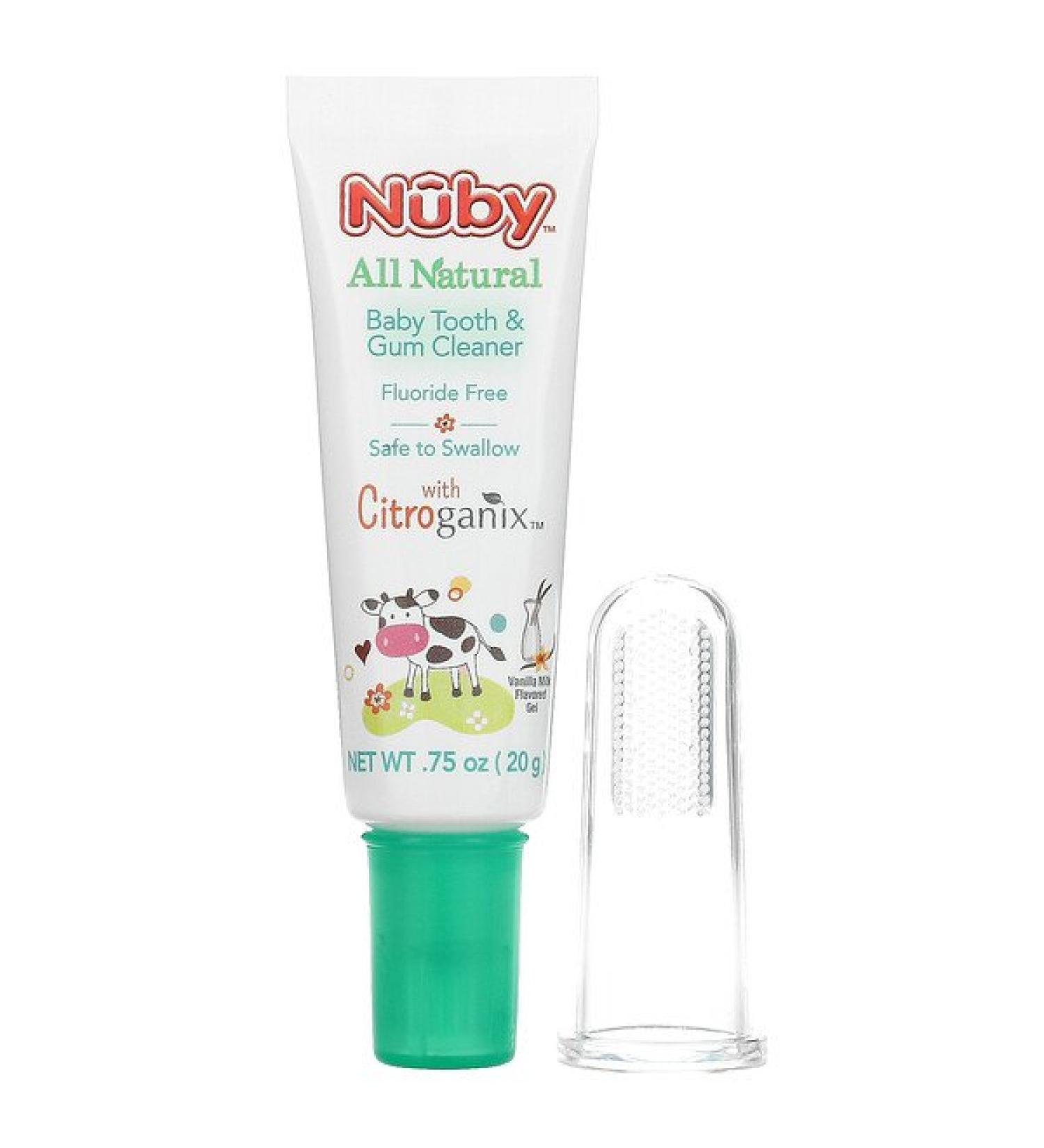 Dr. Talbot's All Natural Baby Tooth & Gum Cleaner Gel - Vanilla Milk Flavor (0m+, 2-Piece Set) - Buy Online on GoSupps.com