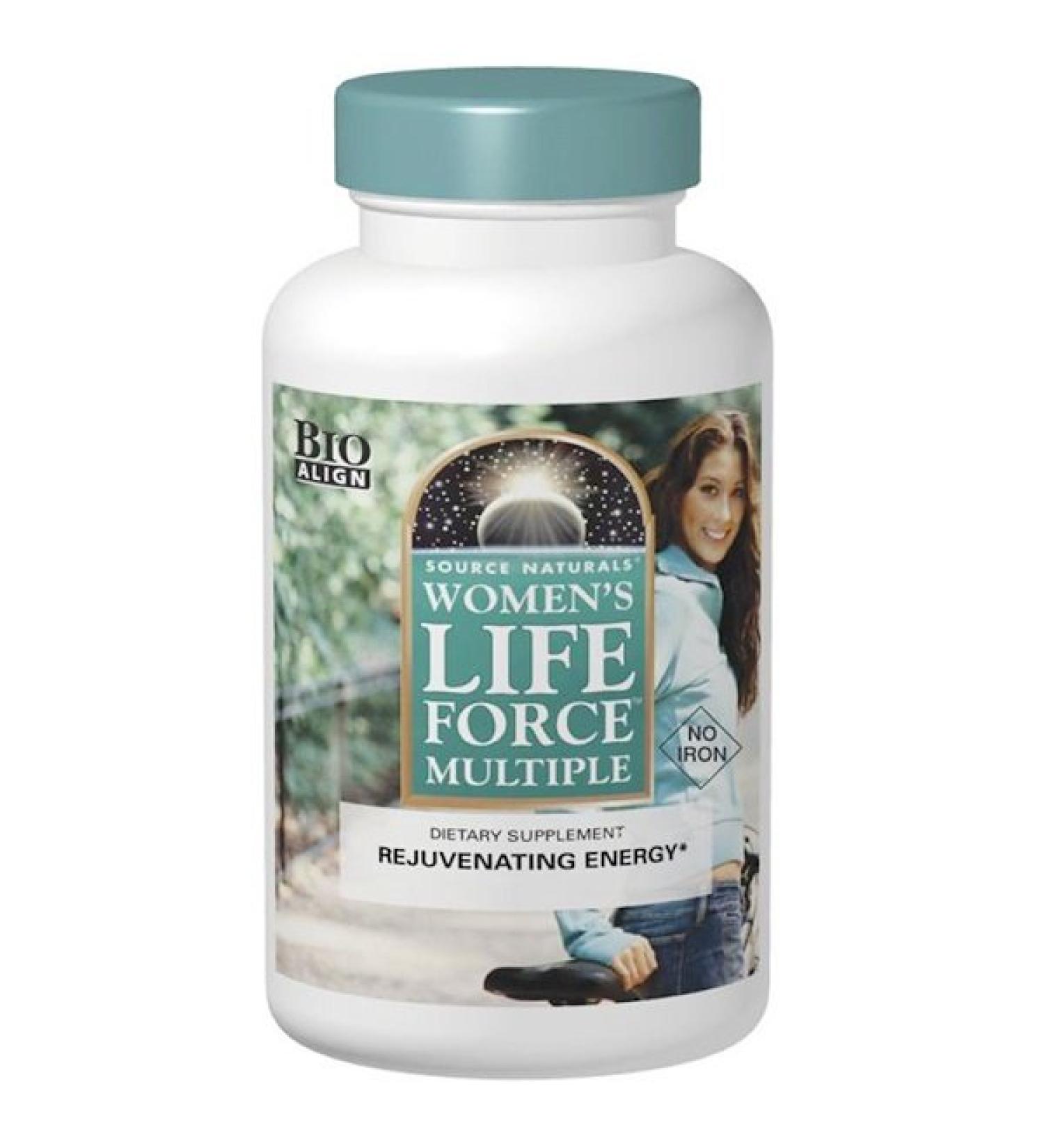 Source Naturals Women's Life Force Multiple No Iron 180 Tablets