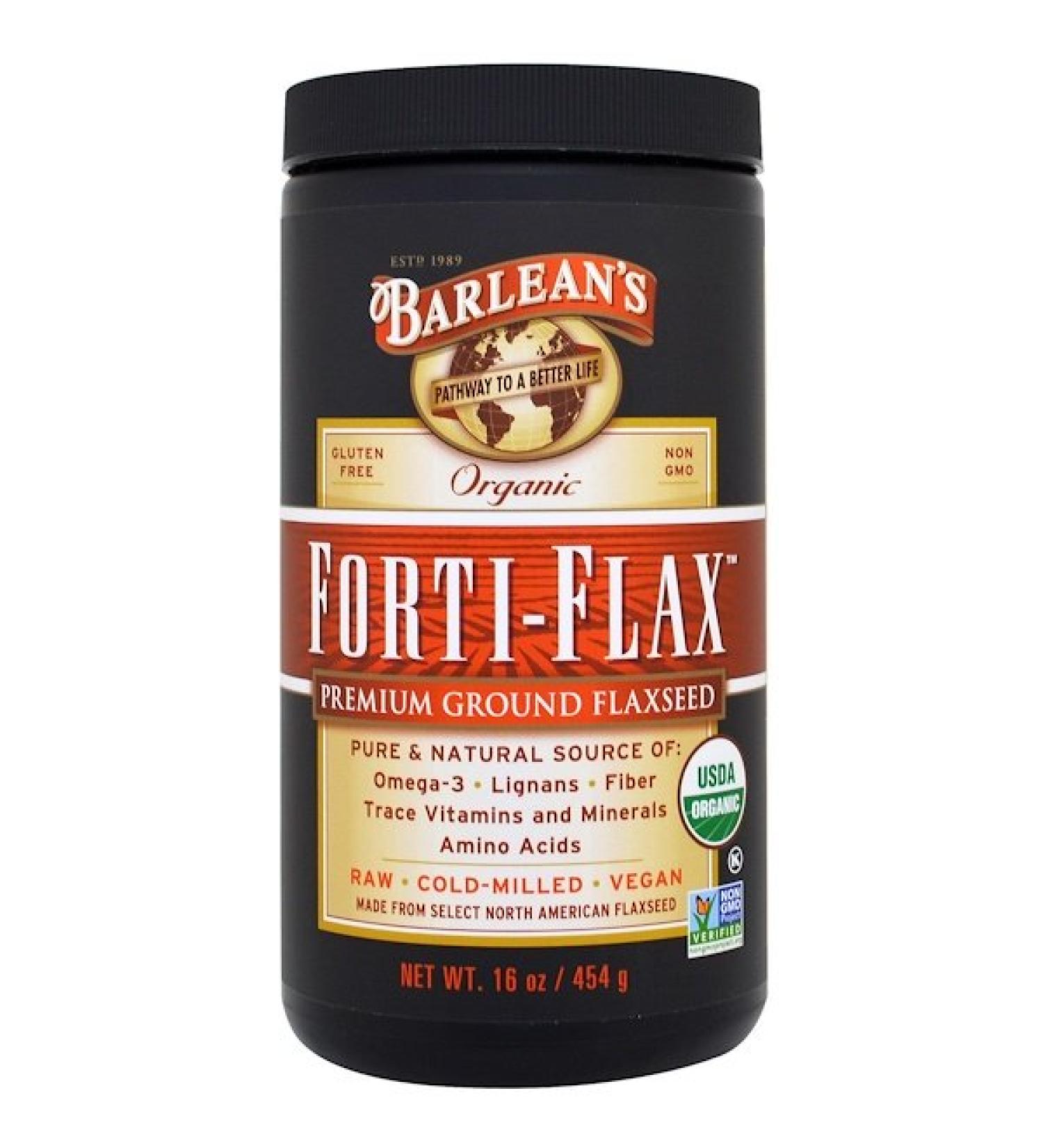 Barlean's Organic Forti-Flax Premium Ground Flaxseed 16 oz (454 g)