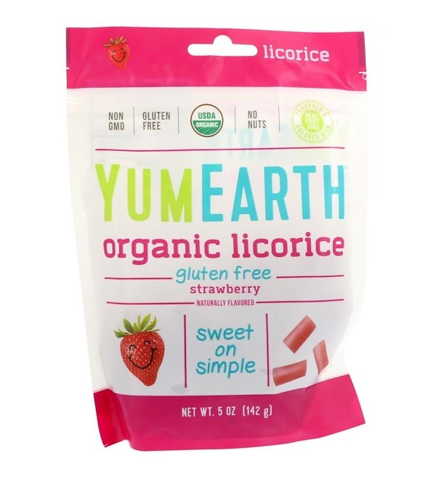 YumEarth Organic Licorice Strawberry 5 oz (142 g)