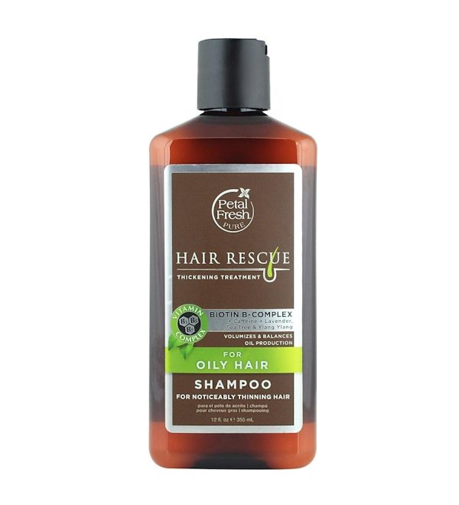 Petal Fresh Pure Hair Rescue Thickening Treatment Shampoo  for Oily Hair 12 fl oz (355 ml)