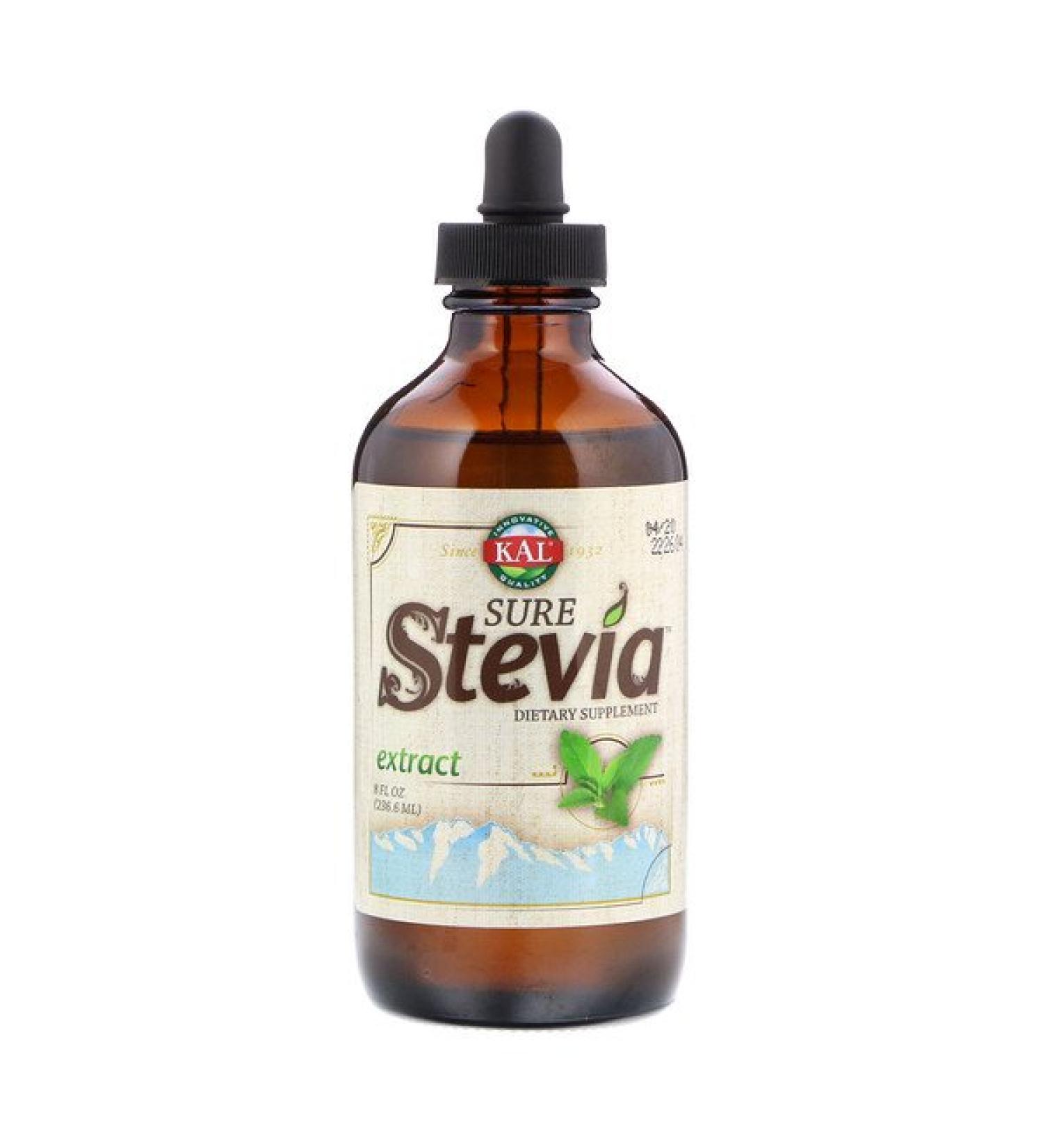 KAL Sure Stevia Extract 8 fl oz (236.6 ml)