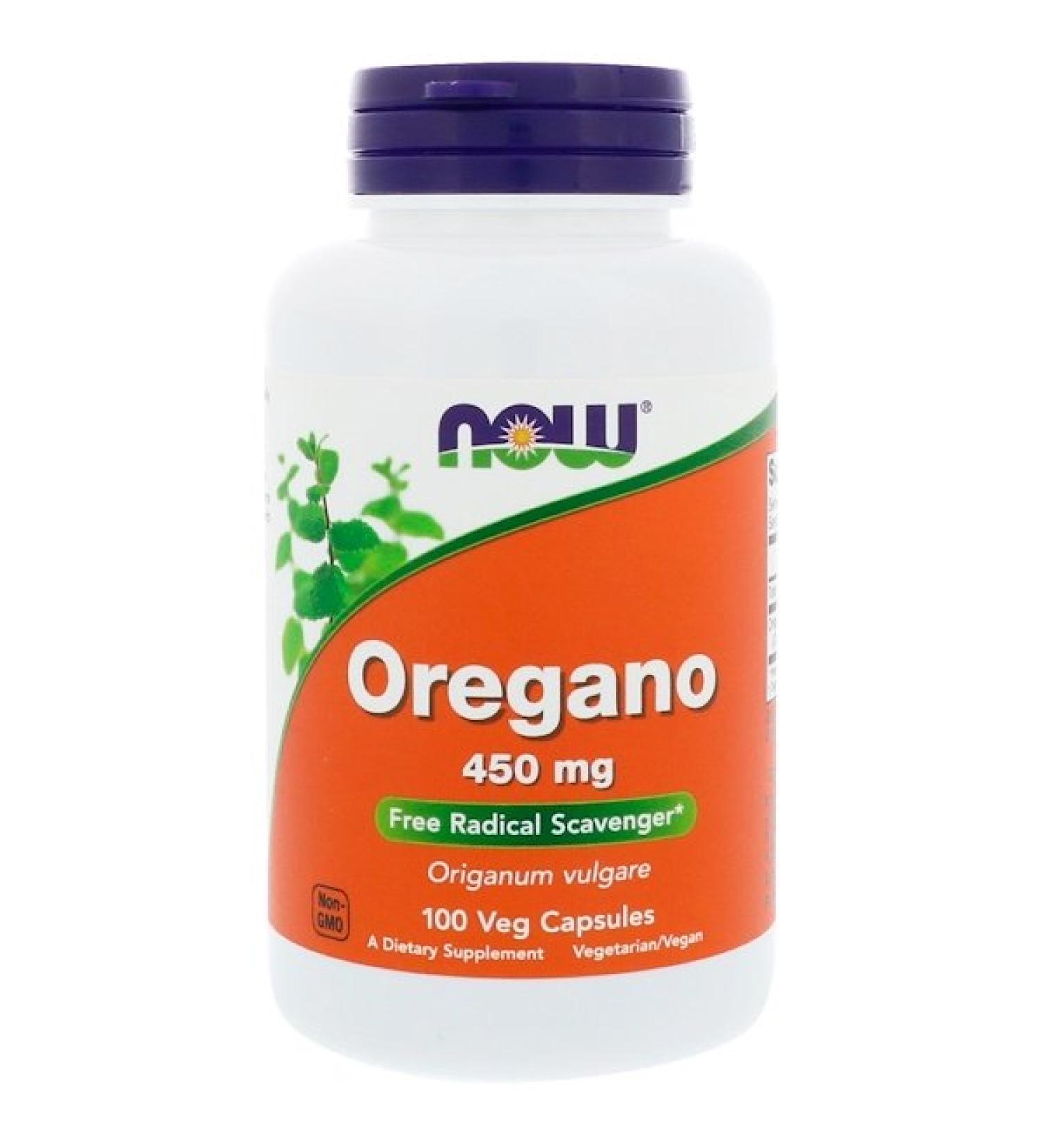 Now Foods Oregano 450 mg 100 Veg Capsules