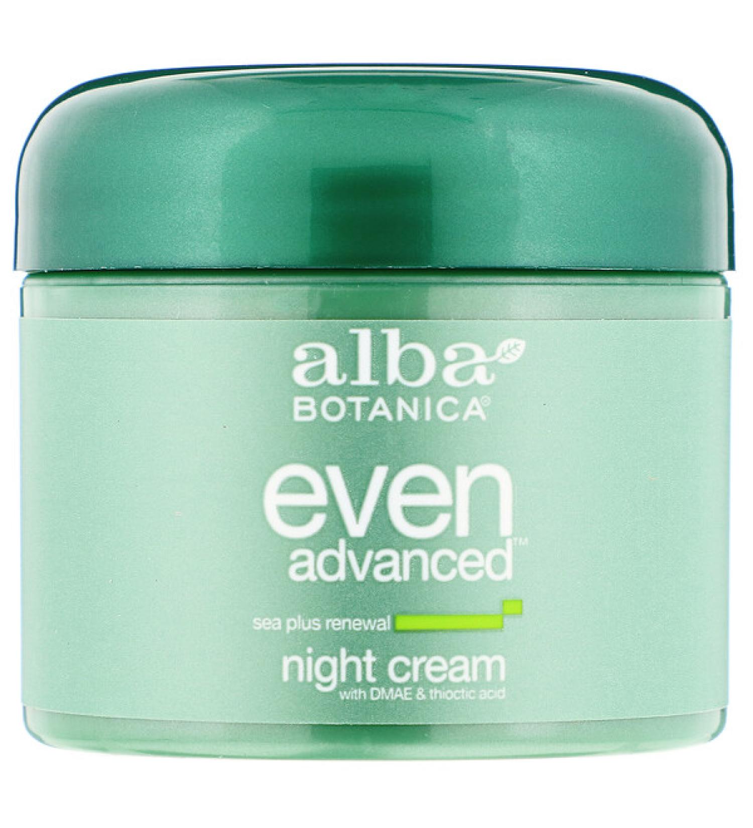 Alba Botanica Even Advanced Sea Plus Renewal Night Cream 2 oz (57 g)