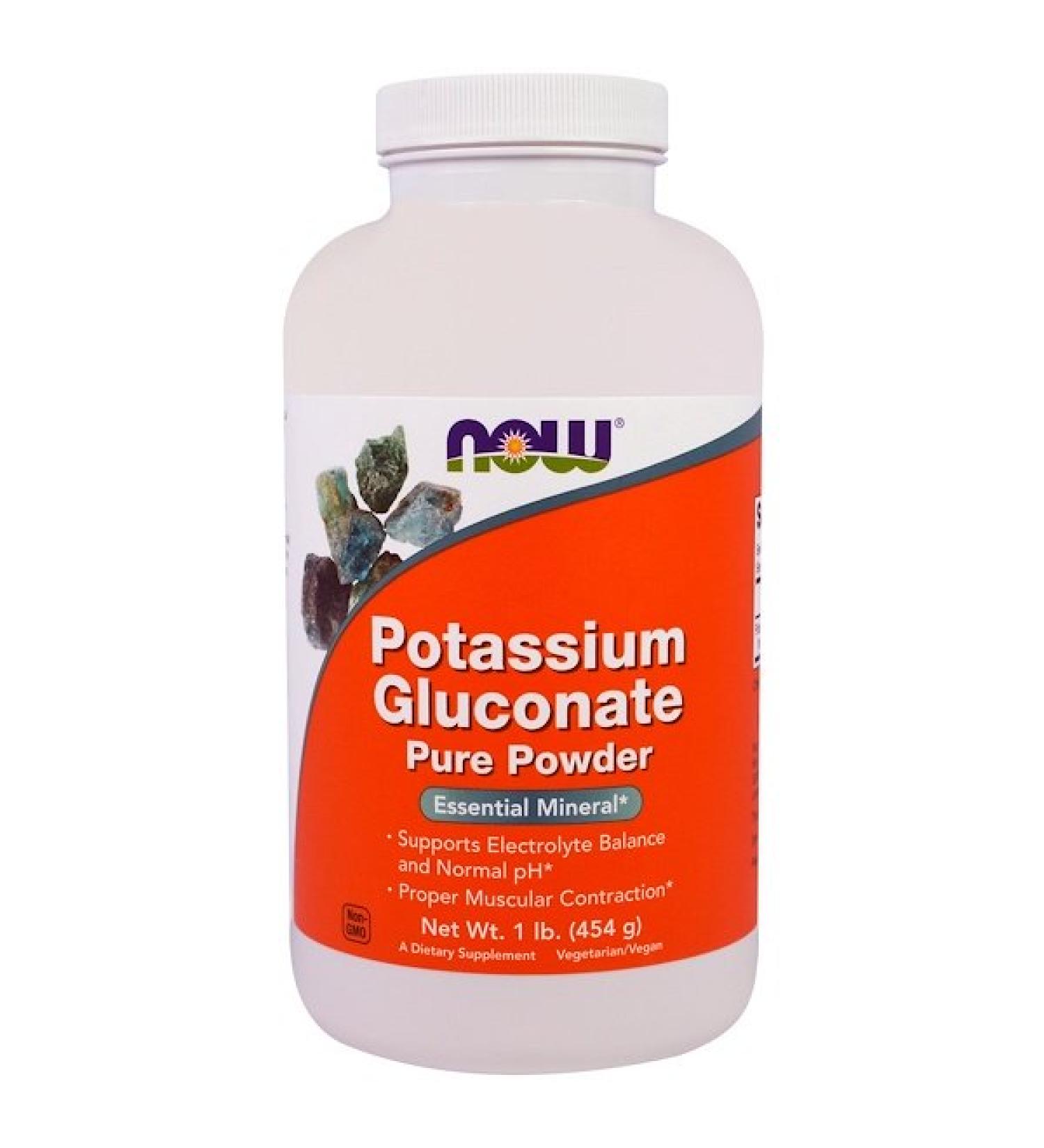 Now Foods Potassium Gluconate Pure Powder 1 lb (454 g)