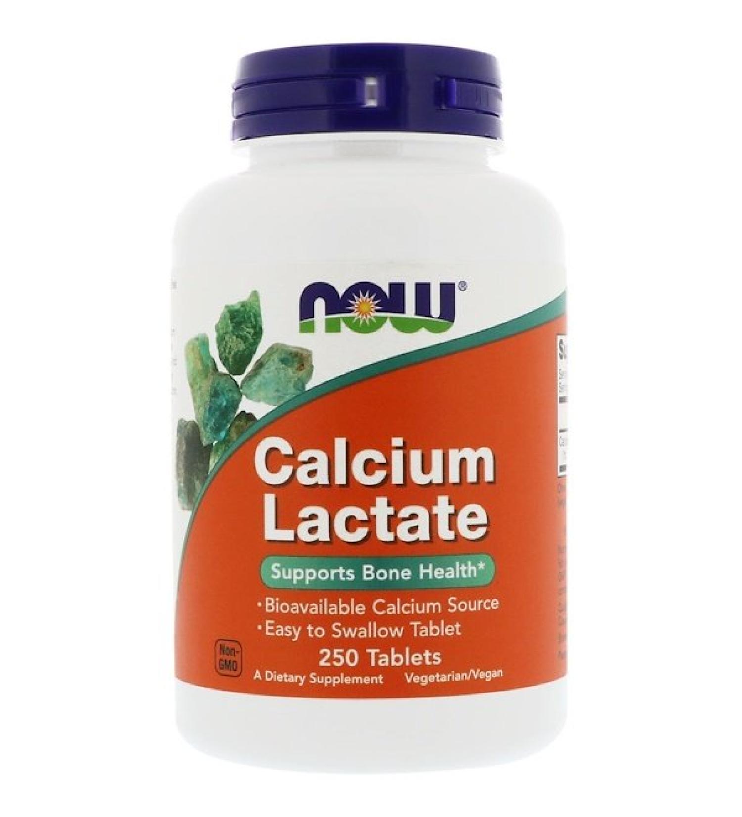 Now Foods Calcium Lactate 250 Tablets