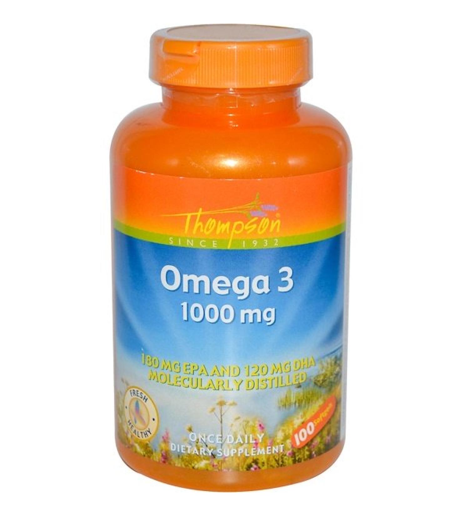 Thompson Omega 3 1000 mg 100 Softgels