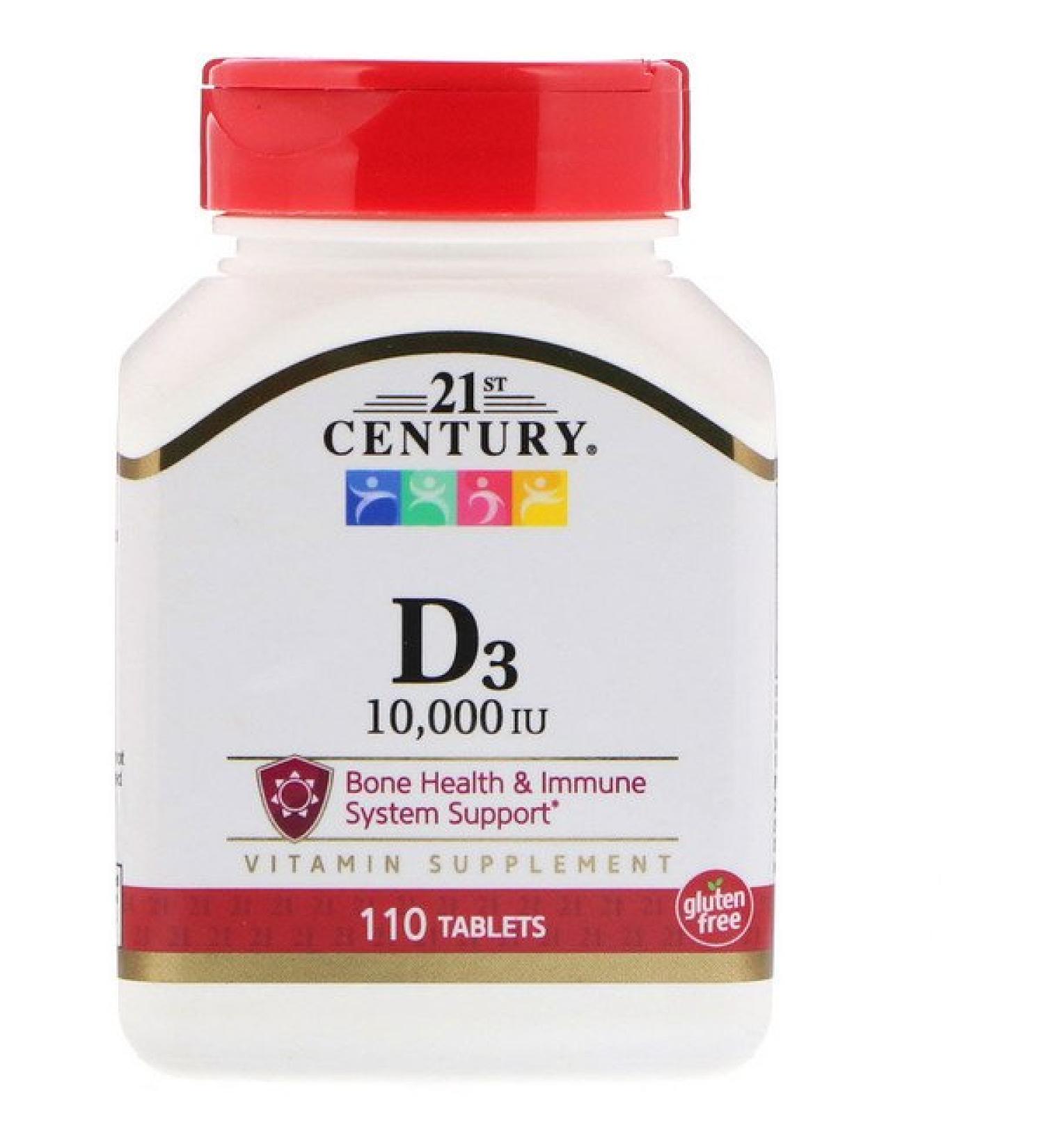 21st Century D3 10000 IU 110 Tablets