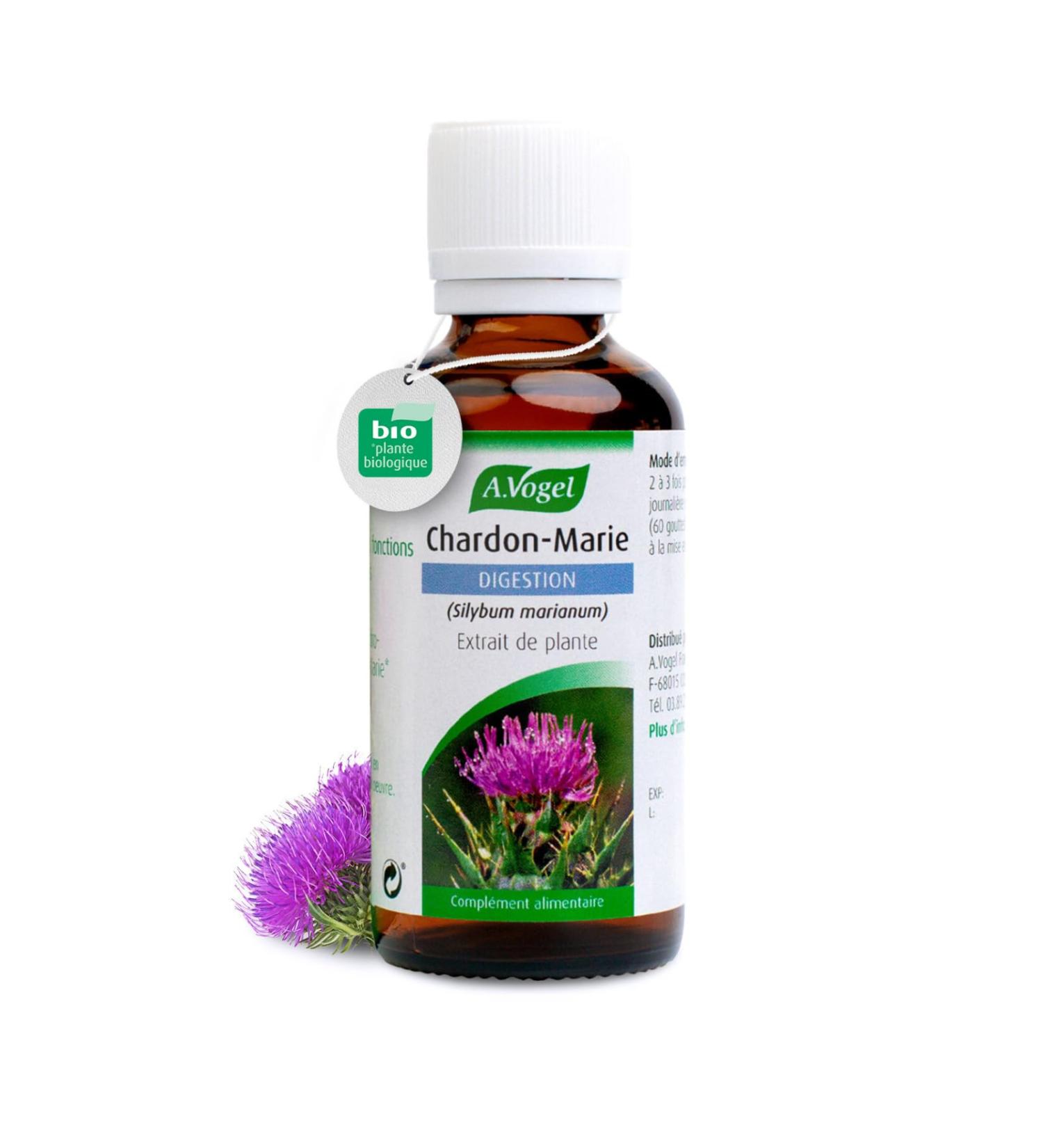 A.VOGEL - Dietary supplement - Fludified and soothed digestion - Supports the proper functioning of the liver - Antioxidant and detox - Organic milk thistle extract - 50 ml - Buy Online on GoSupps.com