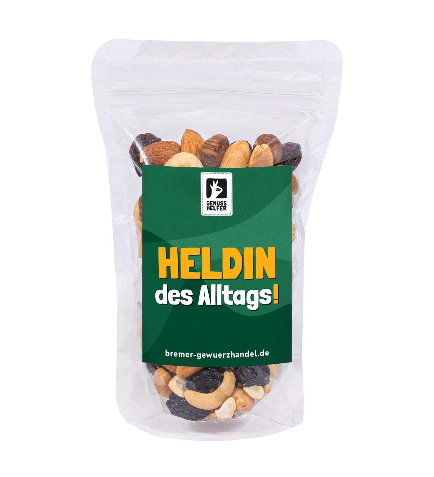 Bremer Gew rzhandel GeNUSSmischung Heroine of Everyday Life Nut Mix Trail Mix with Saying 175g 175.00 g (1 pack)