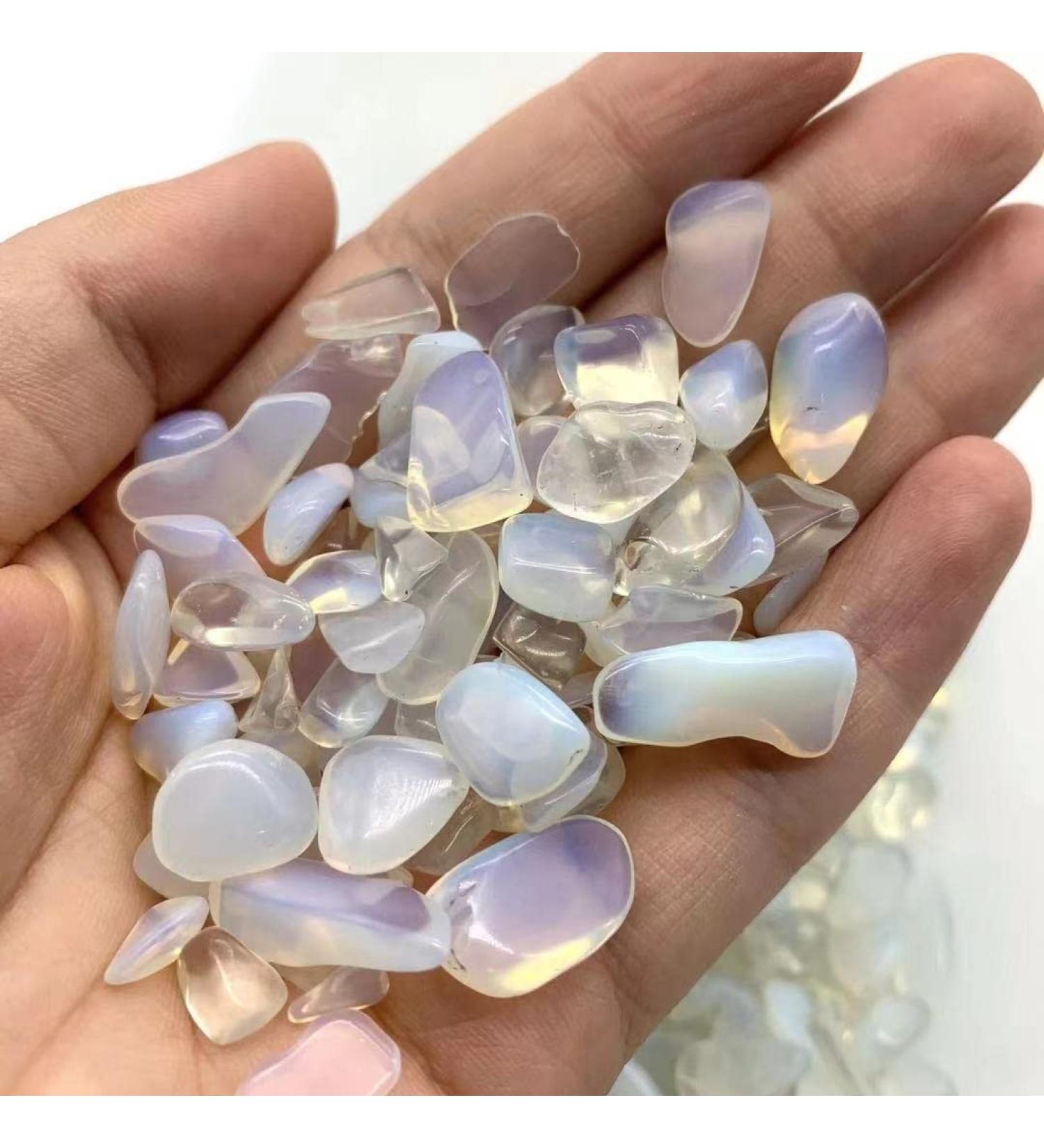 Natural Crystals and Stones 200gNatural Crystal Opalite Gravel Tumble Polishing Stone Chip 12mm-17mm for for Decoration kaixun - Buy Online on GoSupps.com