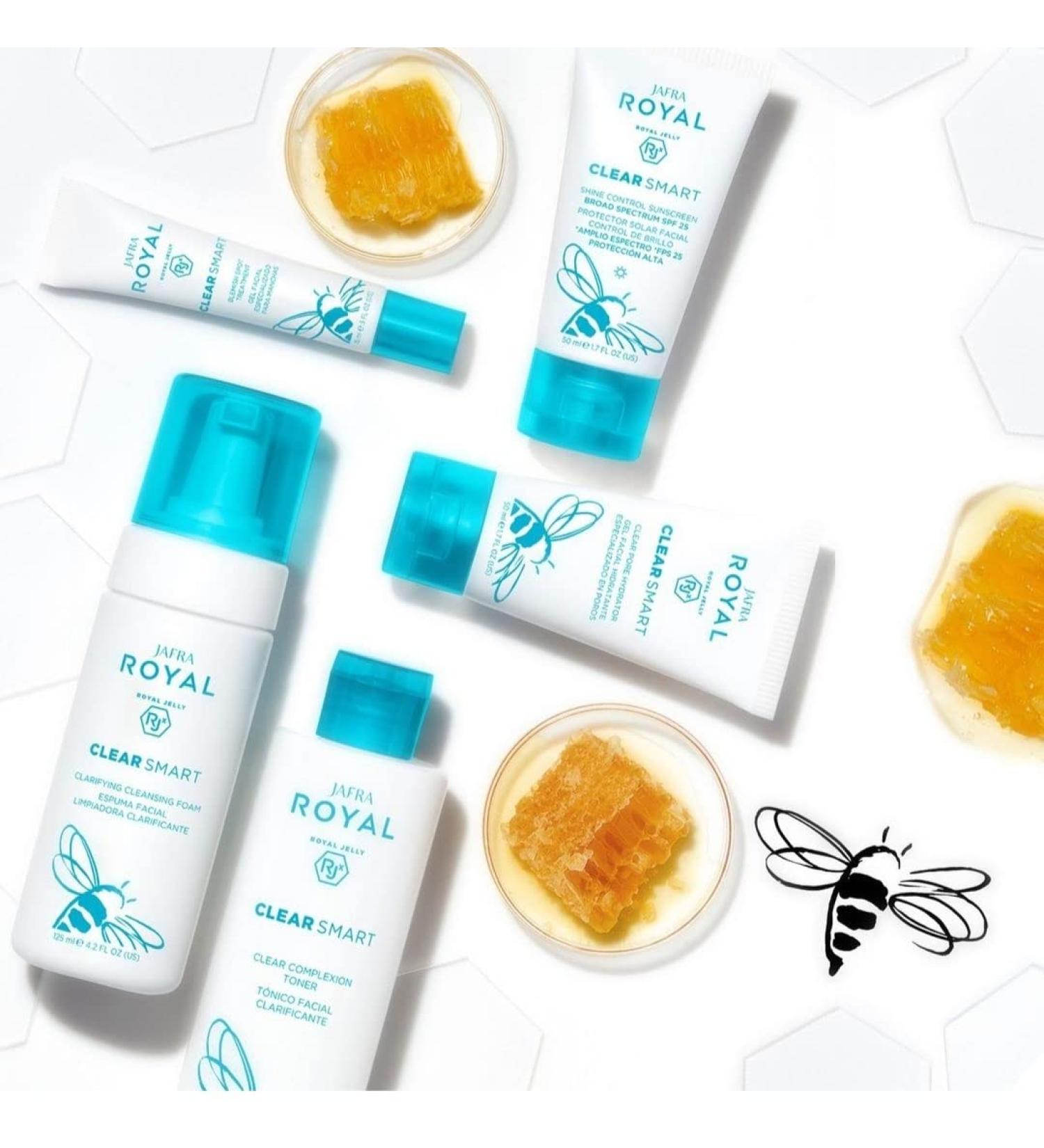 Jafra Royal Clear Smart Acne Treatment Set of 5 | Best Acne Solutions for Clear Skin - Shop Internationally - Buy Online on GoSupps.com