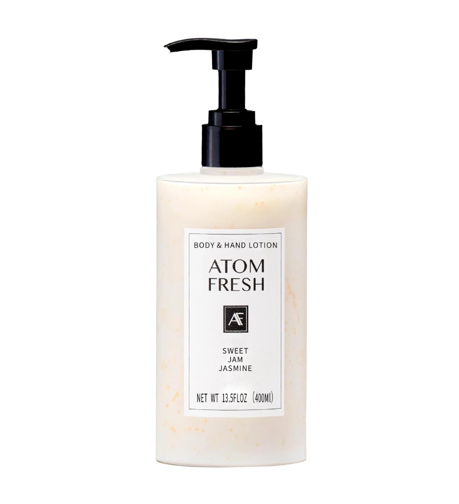 Atom Fresh Body Lotion for Women, Hydrating & Firming Body Moisturizer for Dry Skin, Ceramide & Niacinamide Skin Barrier, Non-Greasy Vitamin E Lotion, Sweet Jasmine Scent, 13.5 fl oz Sweet Jam Jasmine 1 Fl Oz (Pack of 1) - Buy Online on GoSupps.com