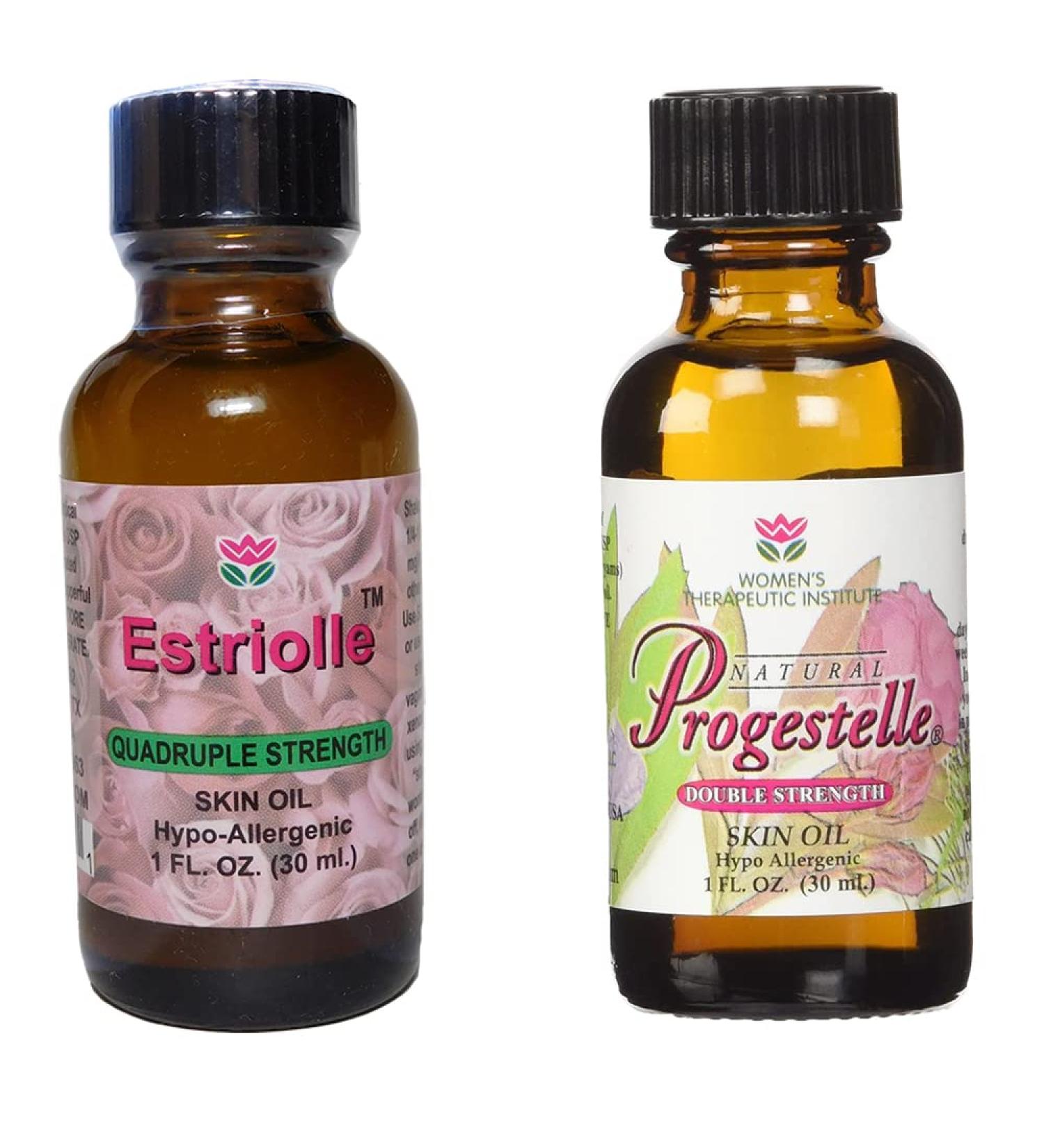 Progesterone Body Oil and Estriol Estrogen Body Oil - Simple Purer than Cream - Buy Online on GoSupps.com