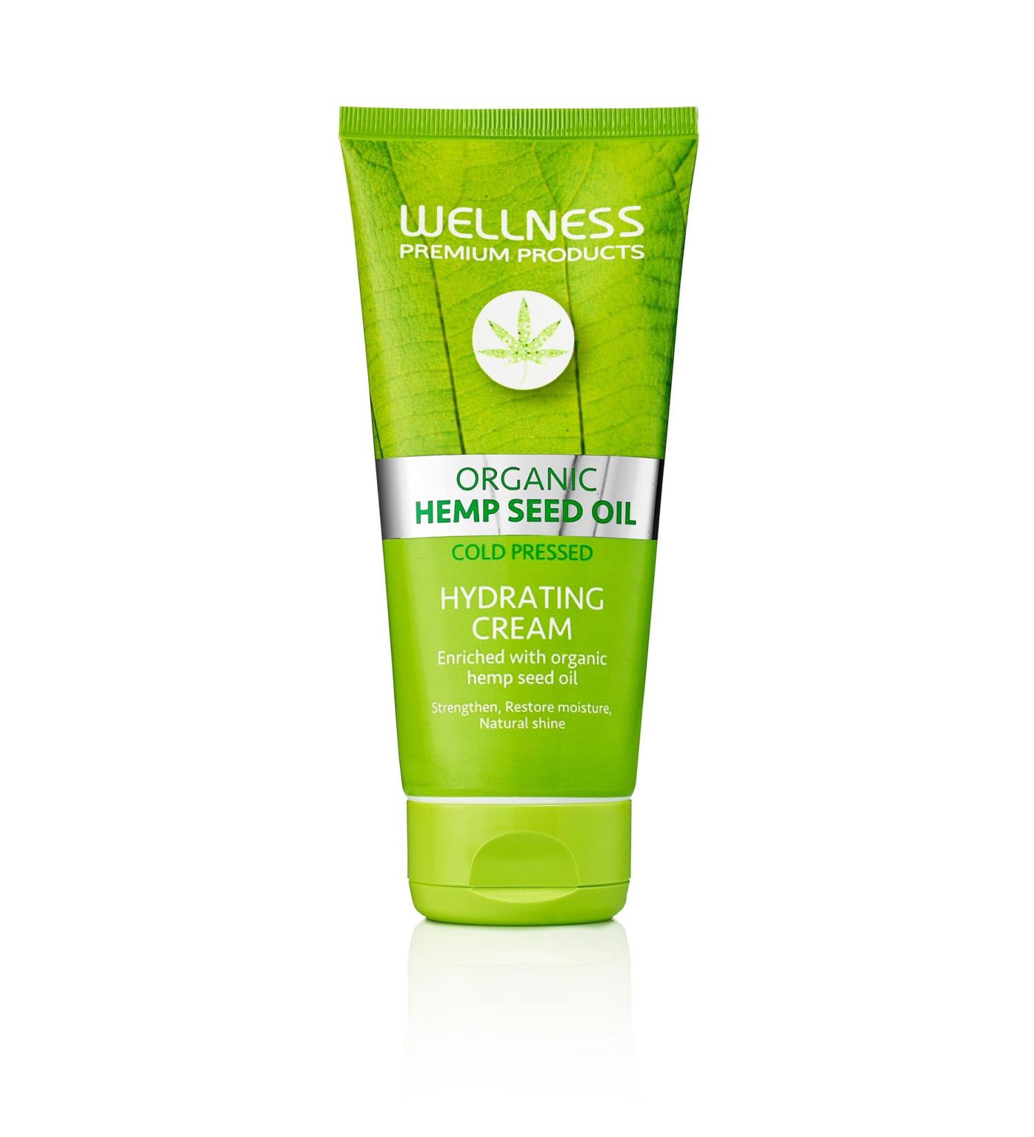 Shop Wellness Premium Intensive Hydrating Cream | Hemp-Infused Hair Styler & Moisturizer | Tames Frizz Adds Shine | Vegan Paraben-Free - 180ml - Buy Online on GoSupps.com