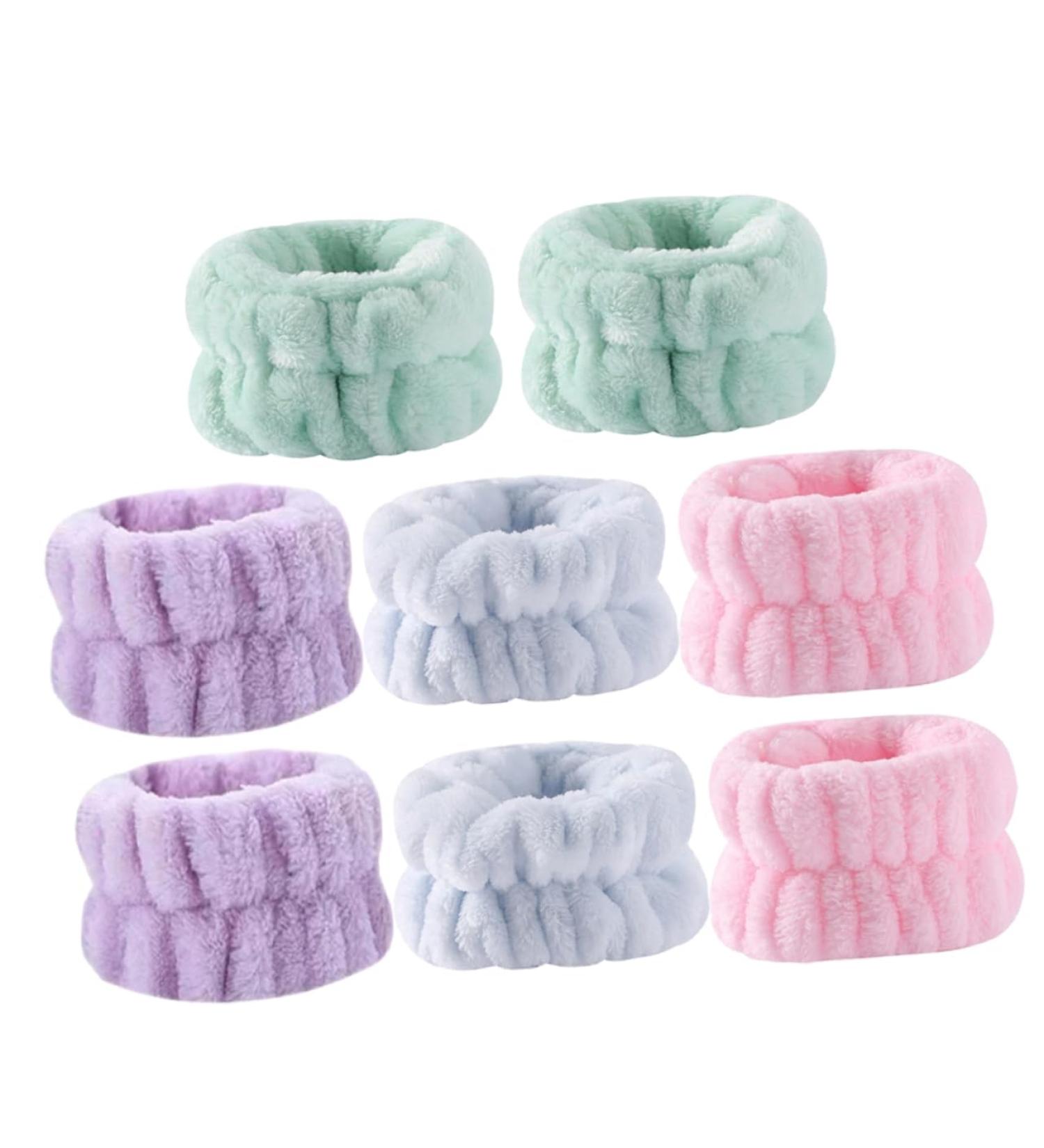 Ipetboom 8 Pi ces Bande Douce et lastique pour Laver le Visage Serviettes pour Poignets Lors du Maquillage du Nettoyage Peau - Buy Online on GoSupps.com
