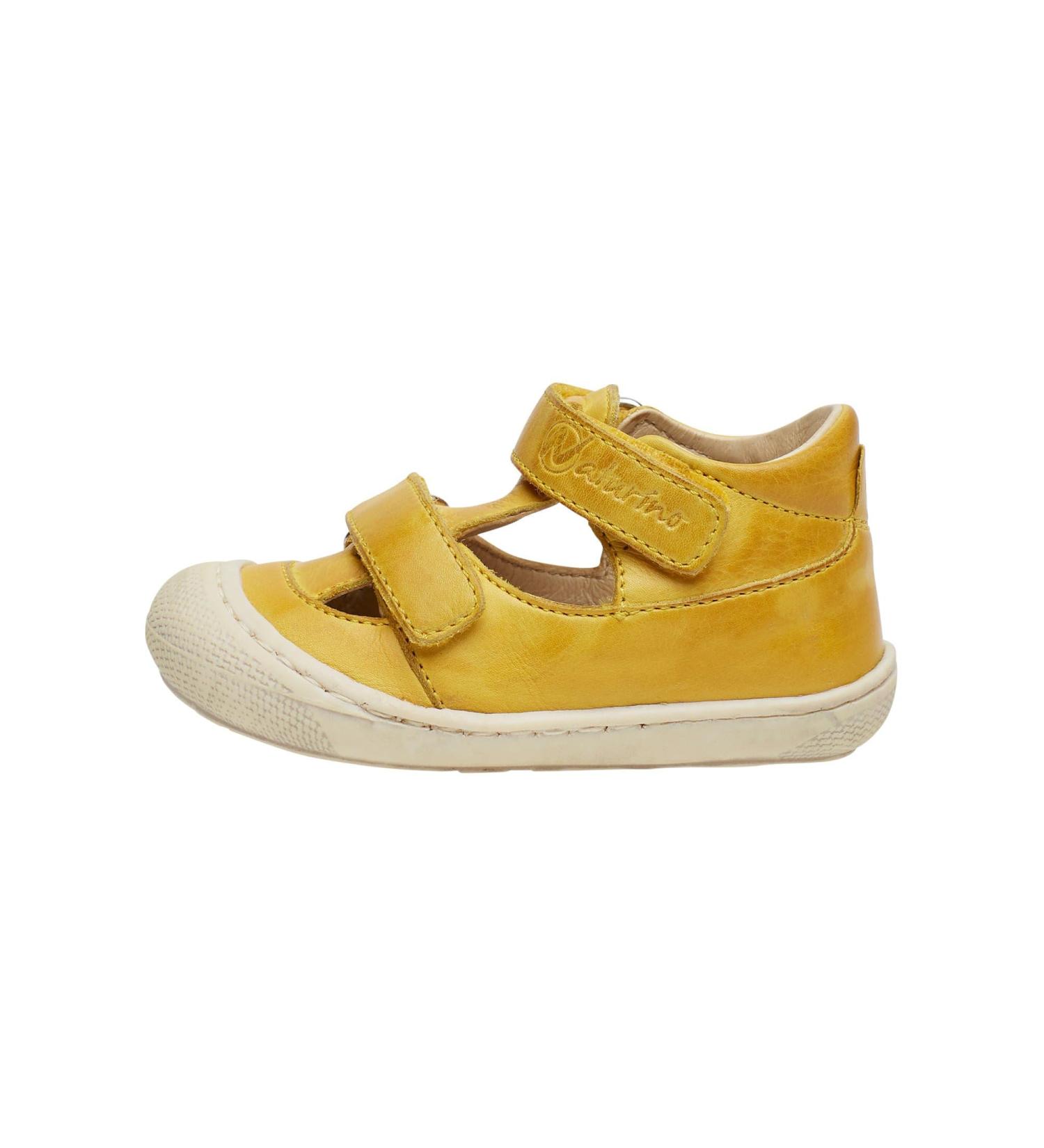 Naturino Puffy-Leather Shoes - Yellow, Size 3 UK Child - Buy Online on GoSupps.com
